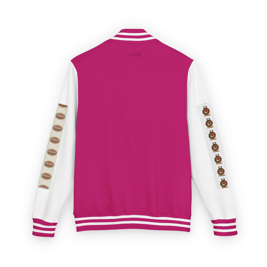 Retro Letterman Jacket with Cheerful Graphics