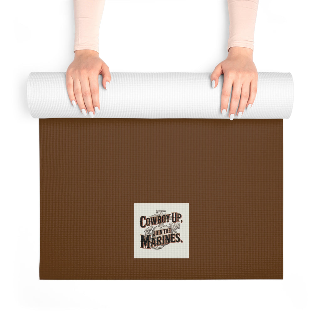 Inspirational Foam Yoga Mat for Mindfulness & Wellness