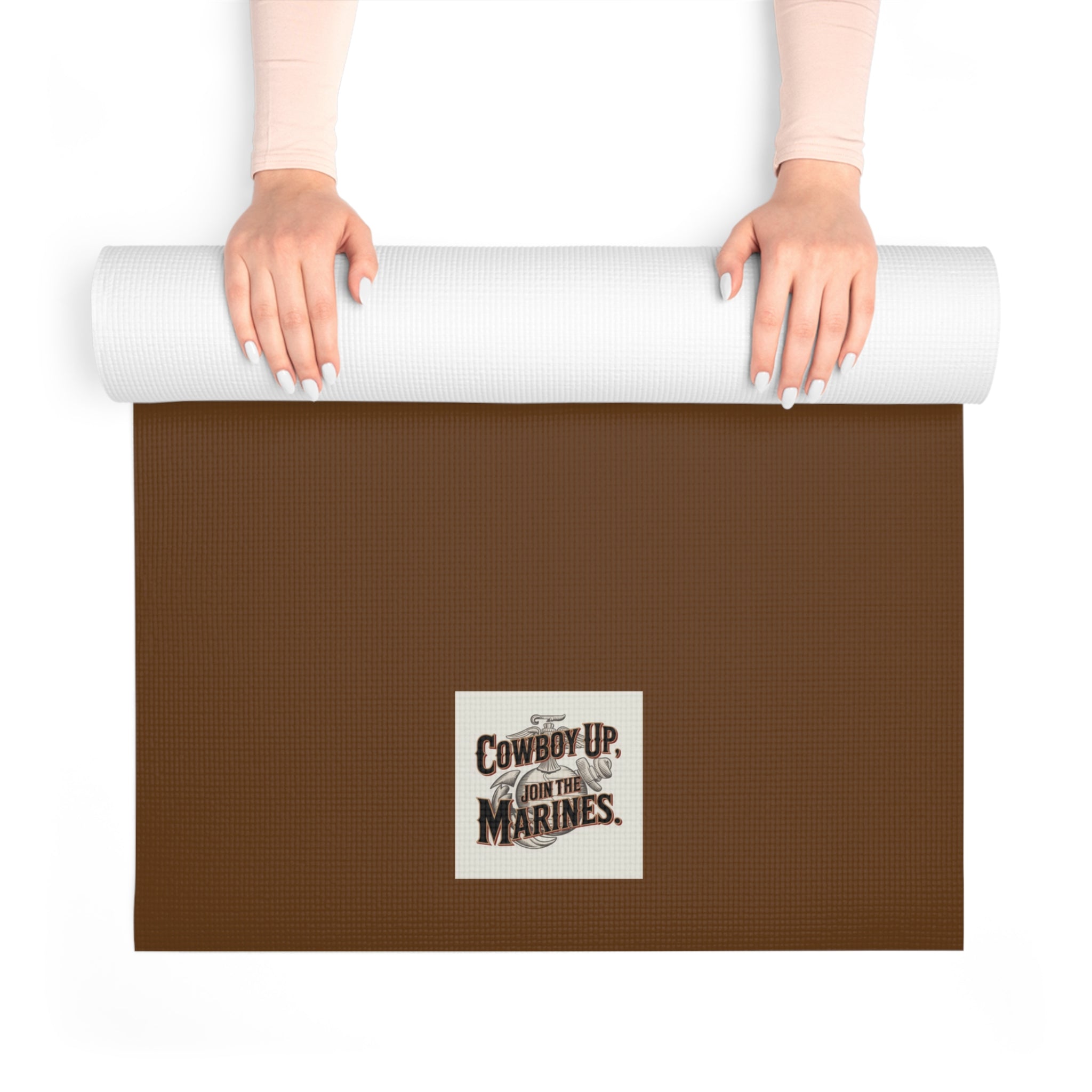 Inspirational Foam Yoga Mat for Mindfulness & Wellness