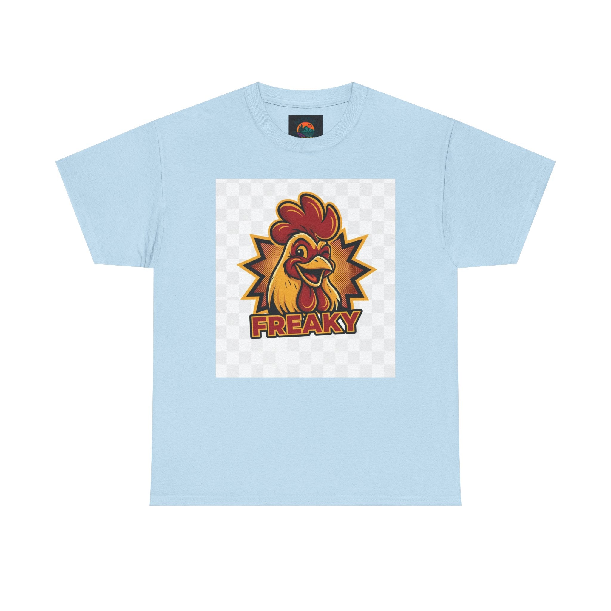 Freaky Rooster Unisex Heavy Cotton Tee - Fun Graphic T-Shirt for Chicken Lovers
