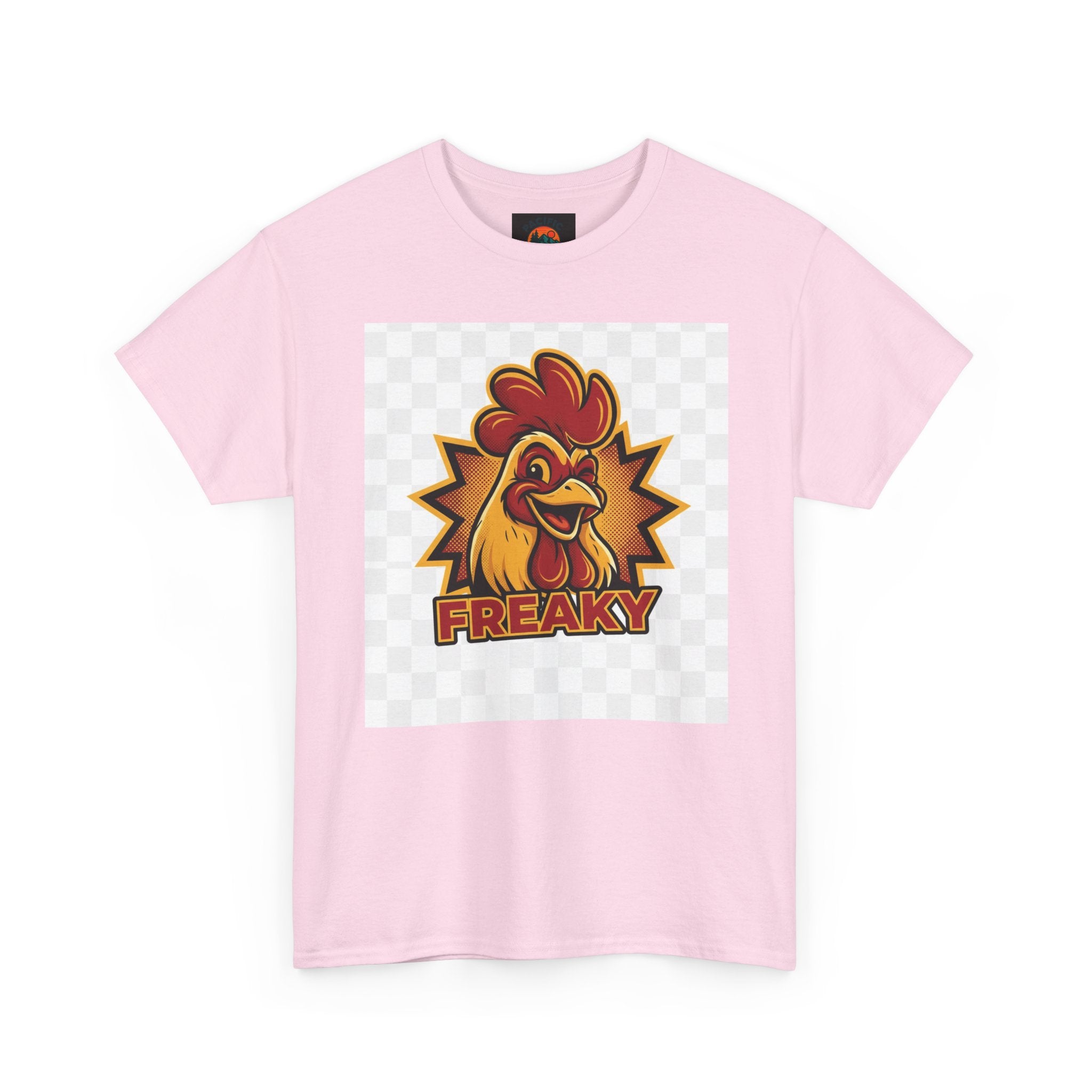 Freaky Rooster Unisex Heavy Cotton Tee - Fun Graphic T-Shirt for Chicken Lovers