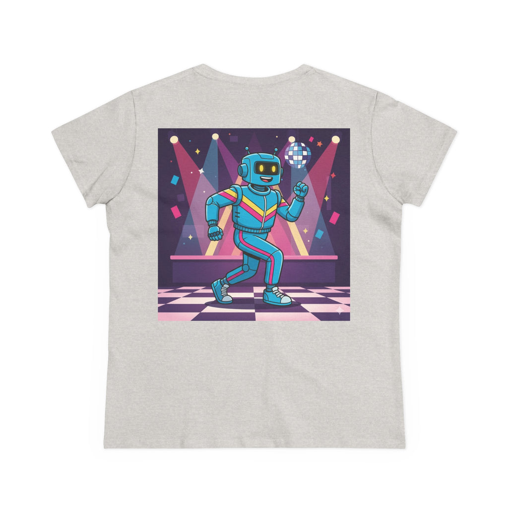 Dancing Robots Tee — “We Can Dance If We Want To” Women's Cotton T‑Shirt