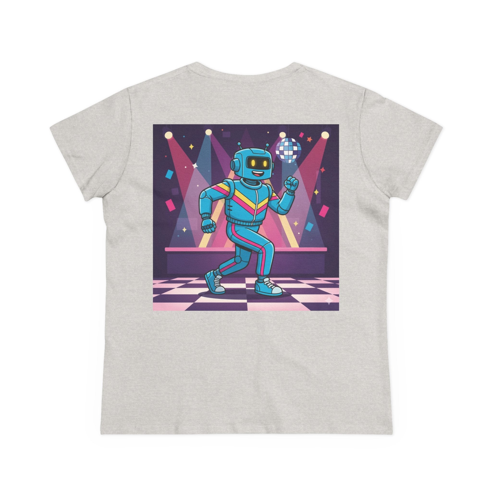 Dancing Robots Tee — “We Can Dance If We Want To” Women's Cotton T‑Shirt