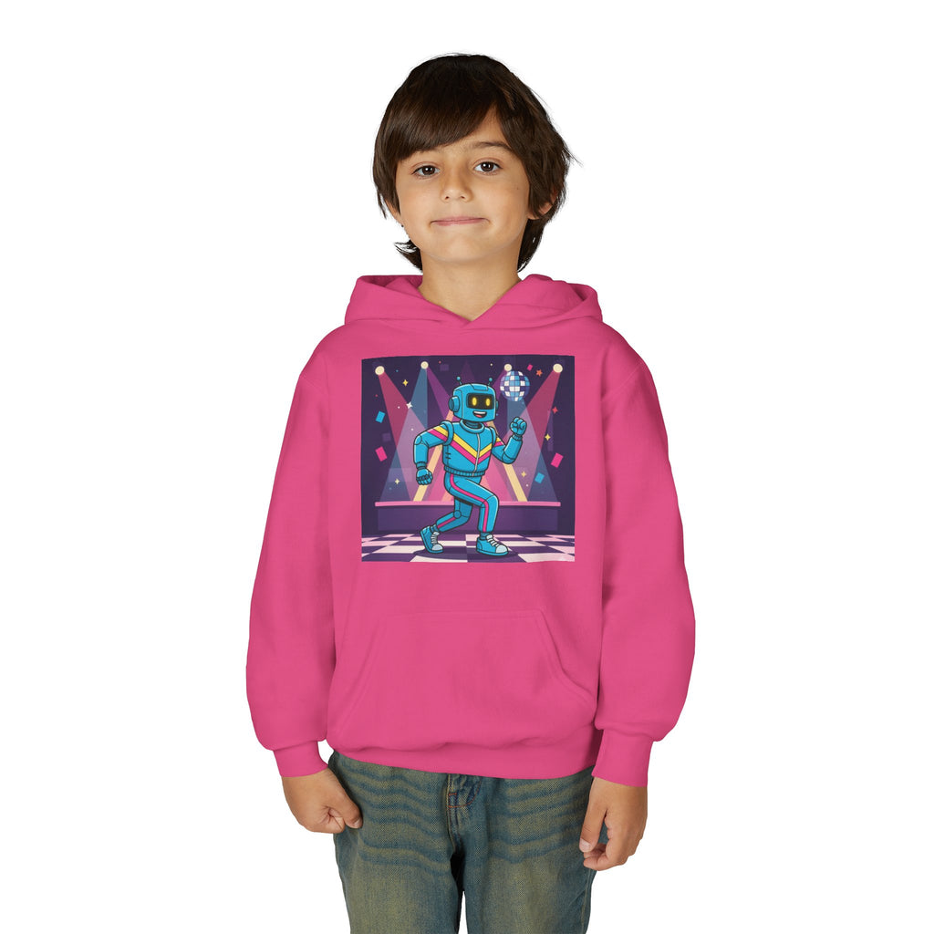 Kids Robot Disco Hoodie — 'Freaky Ko' Back Logo Youth Sweatshirt
