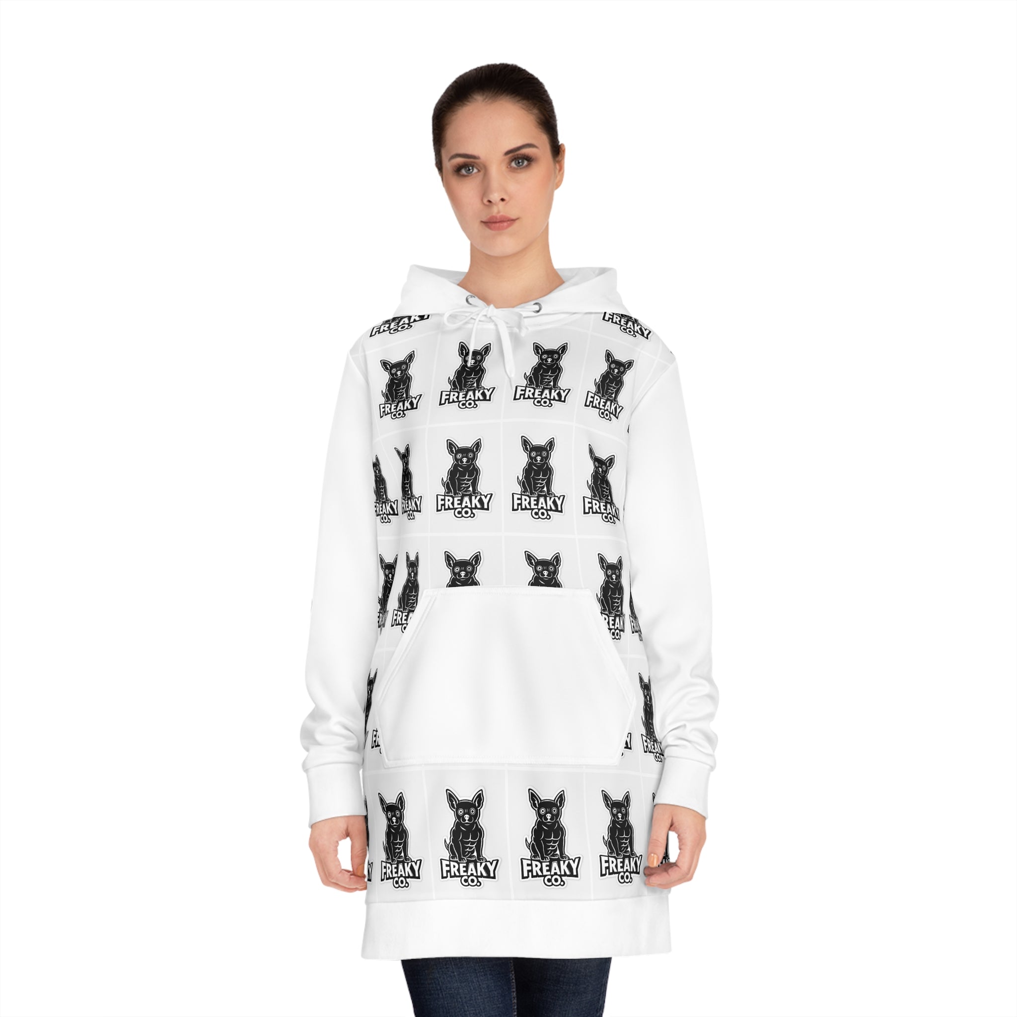 Freaky Co. Women's Hoodie Dress - Fun & Cozy Streetwear