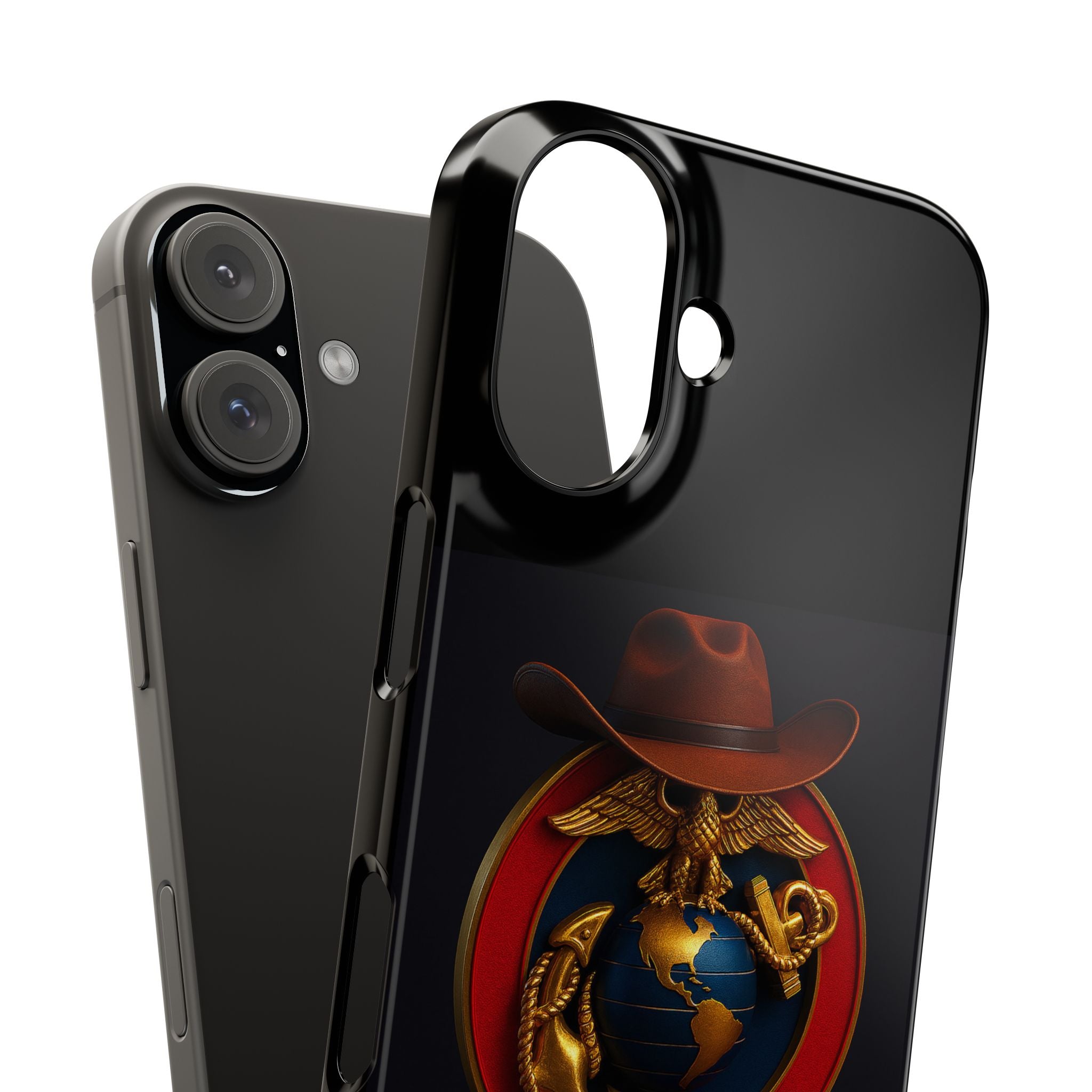 Slim Phone Case with Marine Corps Eagle Globe and Anchor Design