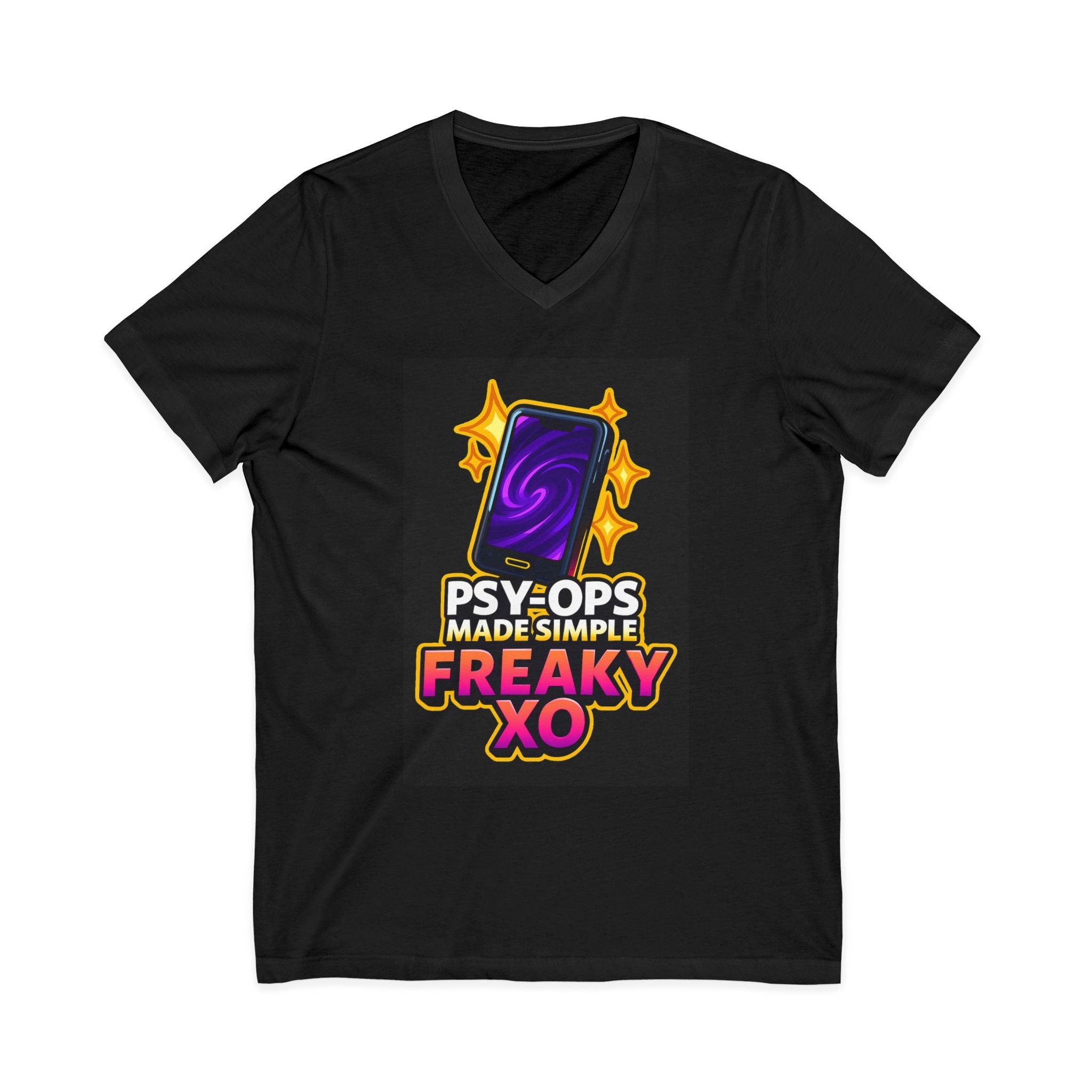 Unisex Jersey Short Sleeve V-Neck Tee