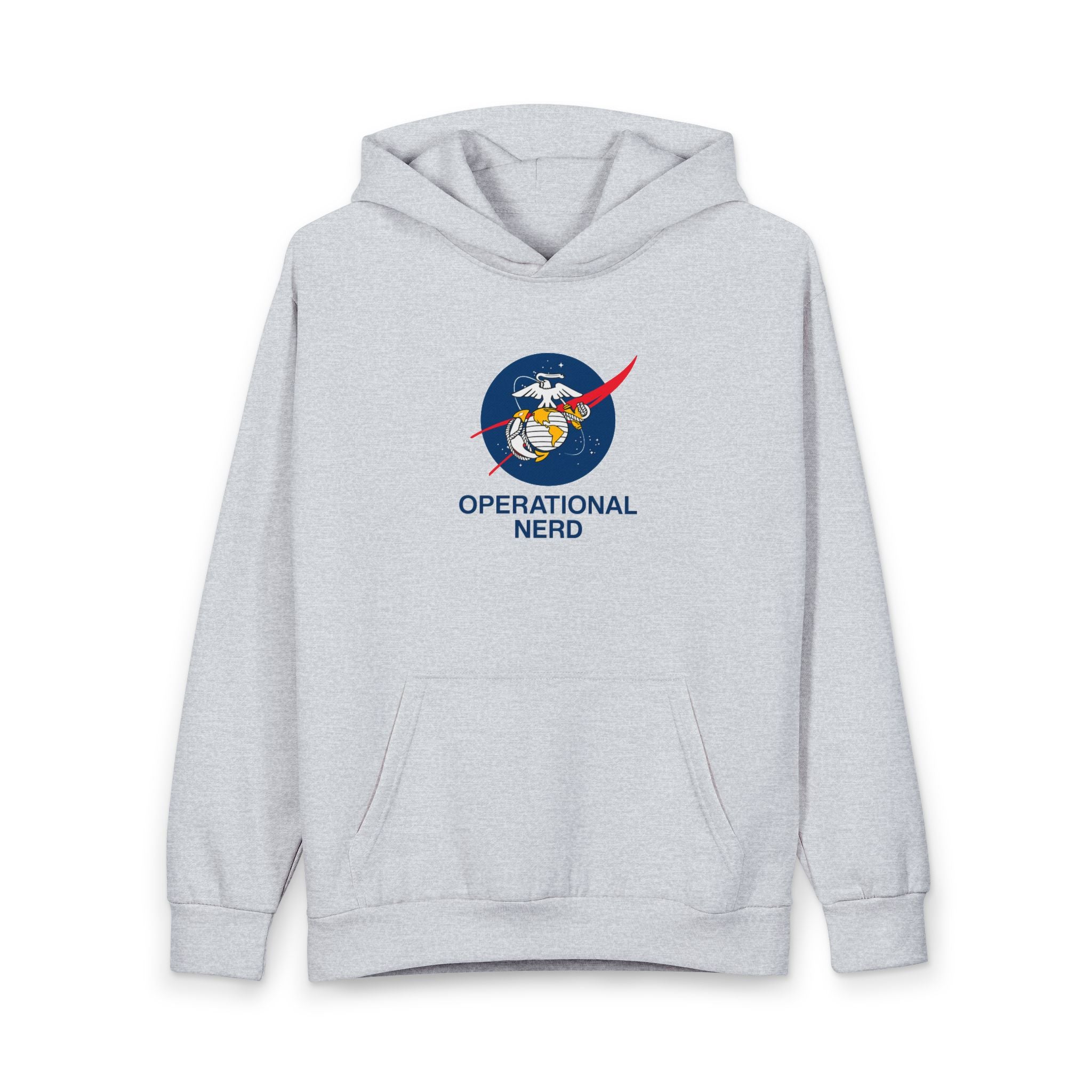 Operational Nerd Hoodie — Military Aviation Emblem Pullover
