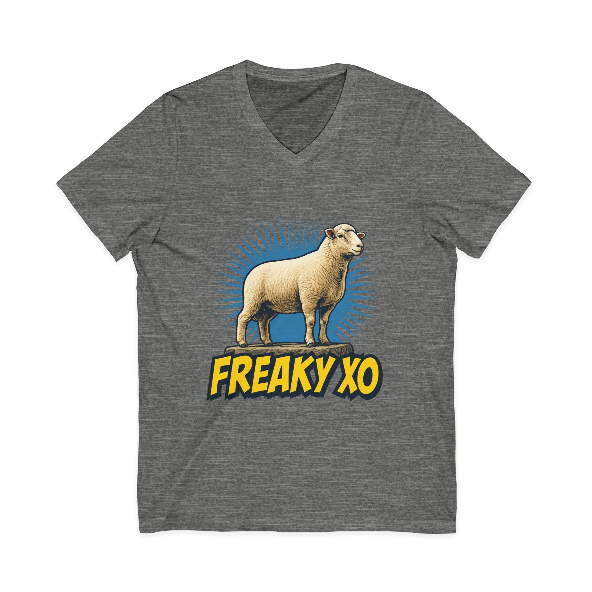 Unisex Jersey Short Sleeve V-Neck Tee