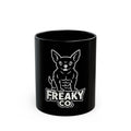 Freaky Co. Black Mug - Cool Chihuahua Design for Dog Lovers