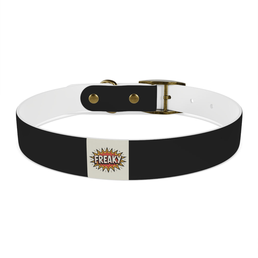 Stylish Dog Collar with Fun 'Freak' Design