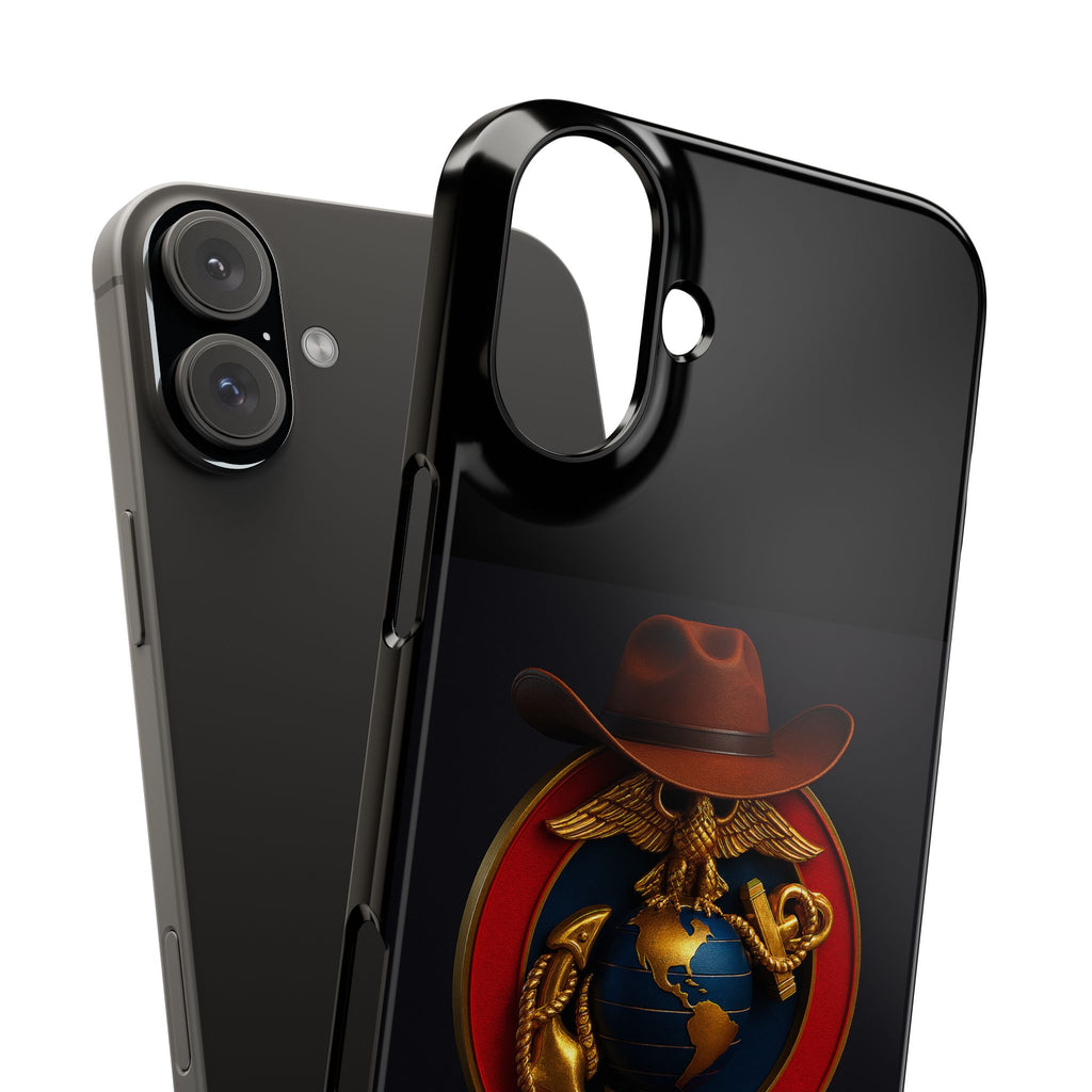 Slim Phone Case with Marine Corps Eagle Globe and Anchor Design