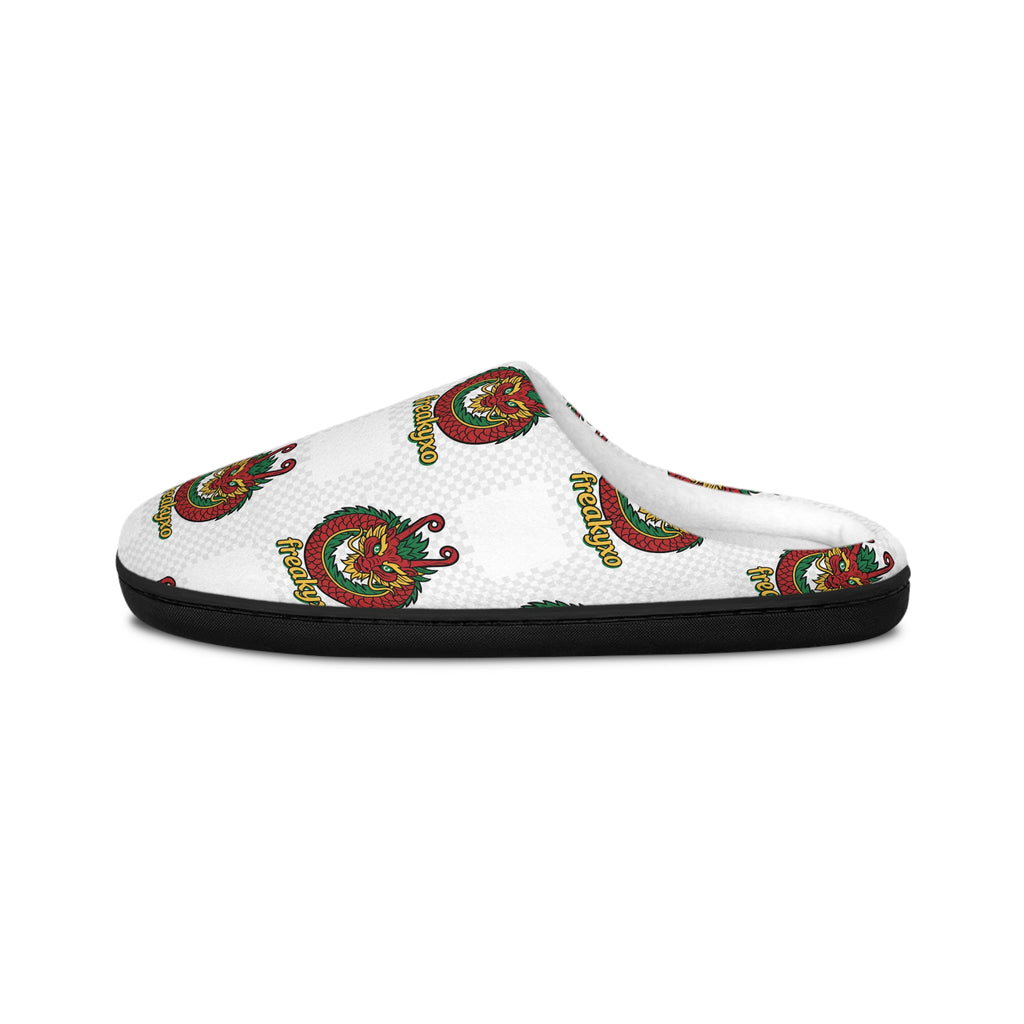 Cozy Dragon Design Men's Indoor Slippers