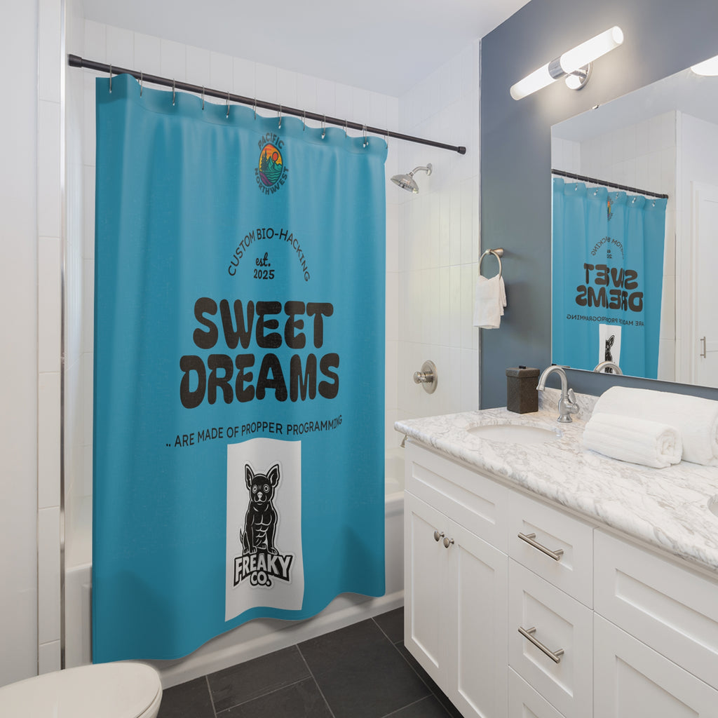 Bio-Hacking Shower Curtain - Sweet Dreams Design