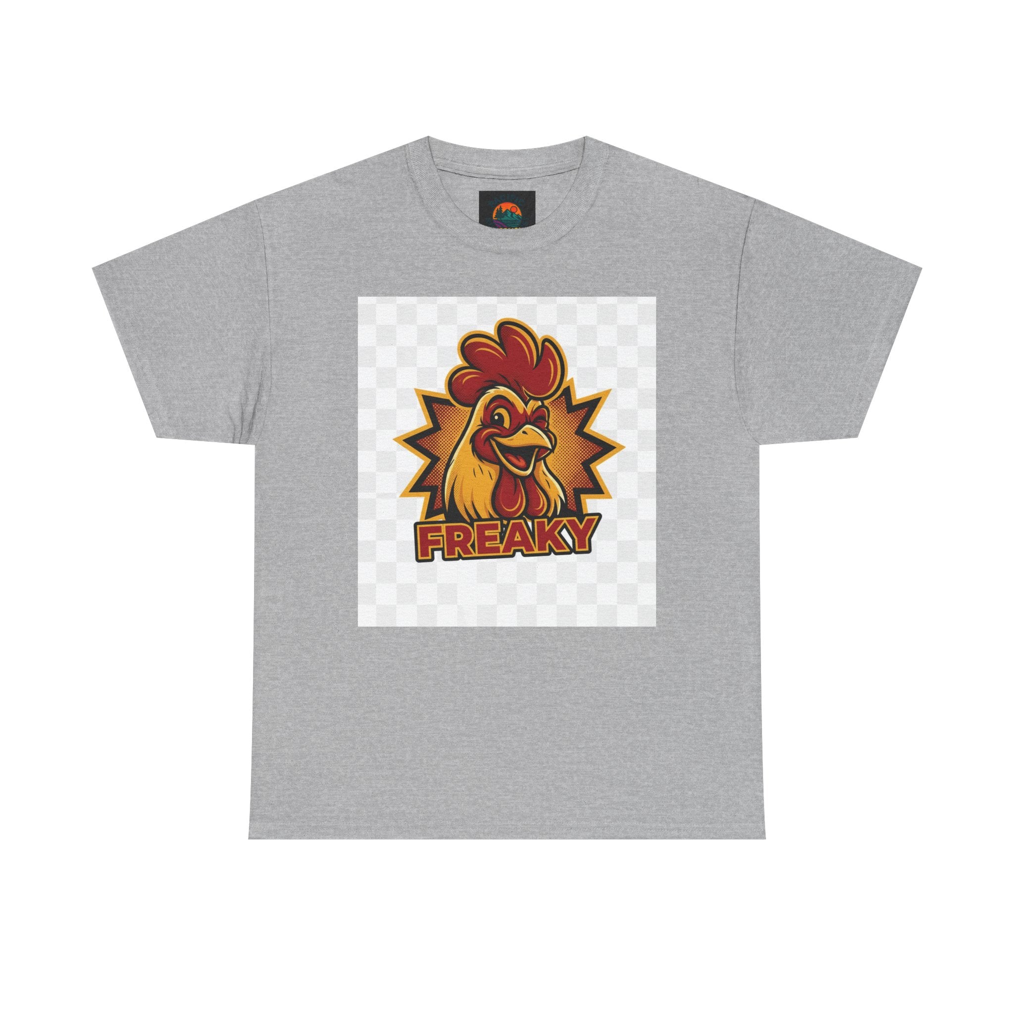 Freaky Rooster Unisex Heavy Cotton Tee - Fun Graphic T-Shirt for Chicken Lovers