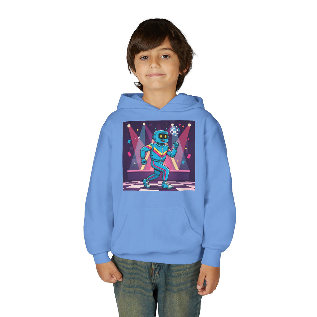 Kids Robot Disco Hoodie — 'Freaky Ko' Back Logo Youth Sweatshirt