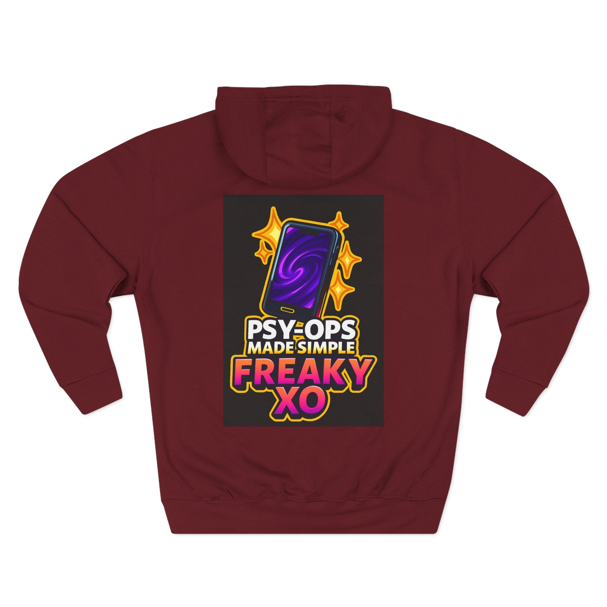Freaky XO Two-Sided Hoodie - Cozy & Quirky Style for Fun Lovers