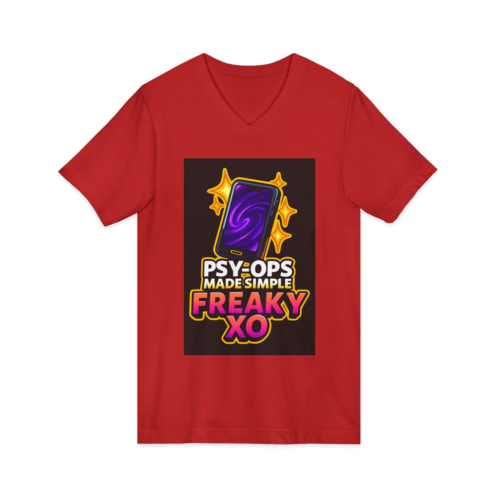 Unisex Jersey Short Sleeve V-Neck Tee