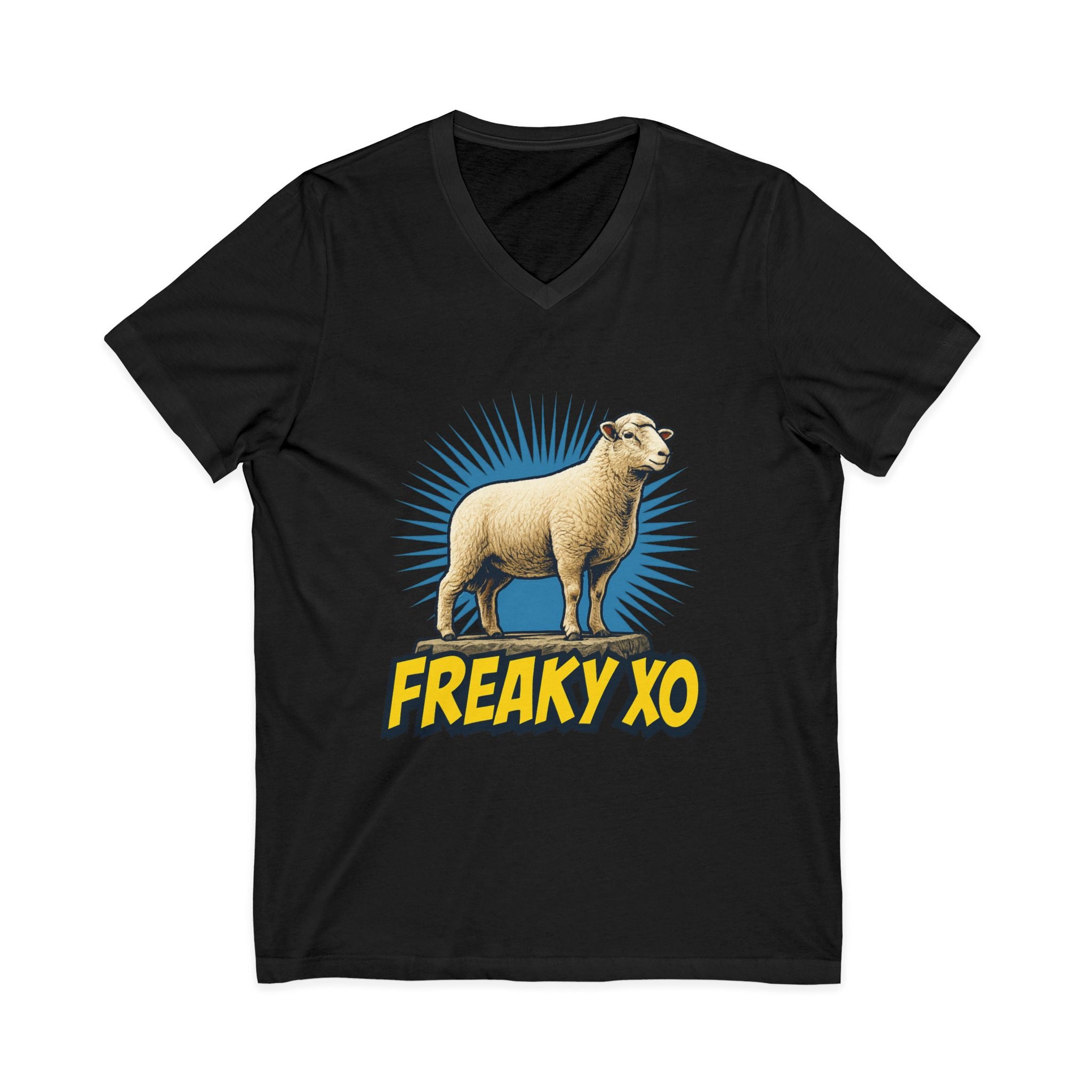 Unisex Jersey Short Sleeve V-Neck Tee