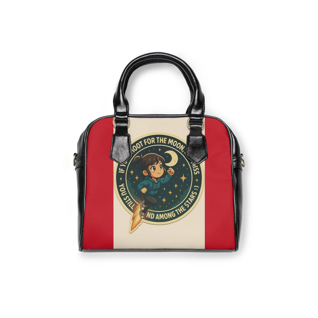 Stylish Shoulder Handbag with Space and Winner Designs