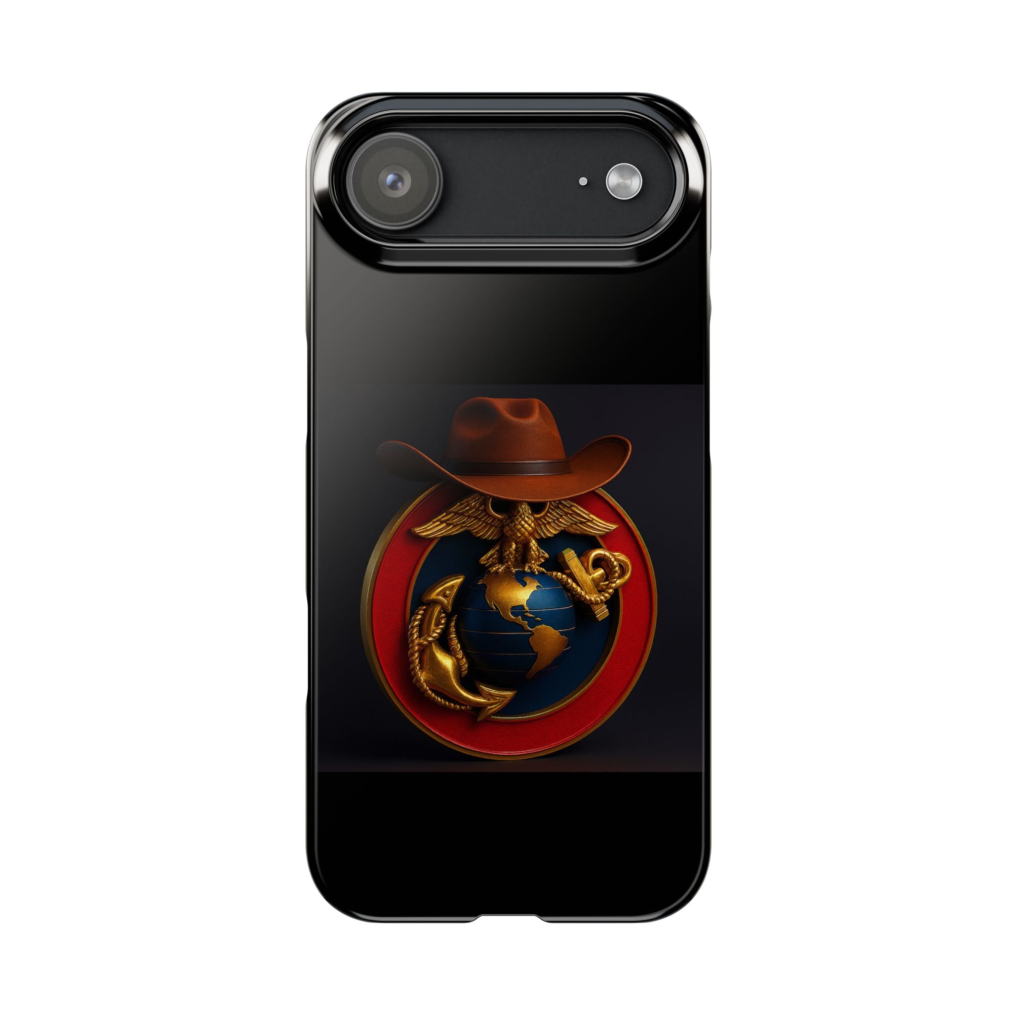 Slim Phone Case with Marine Corps Eagle Globe and Anchor Design