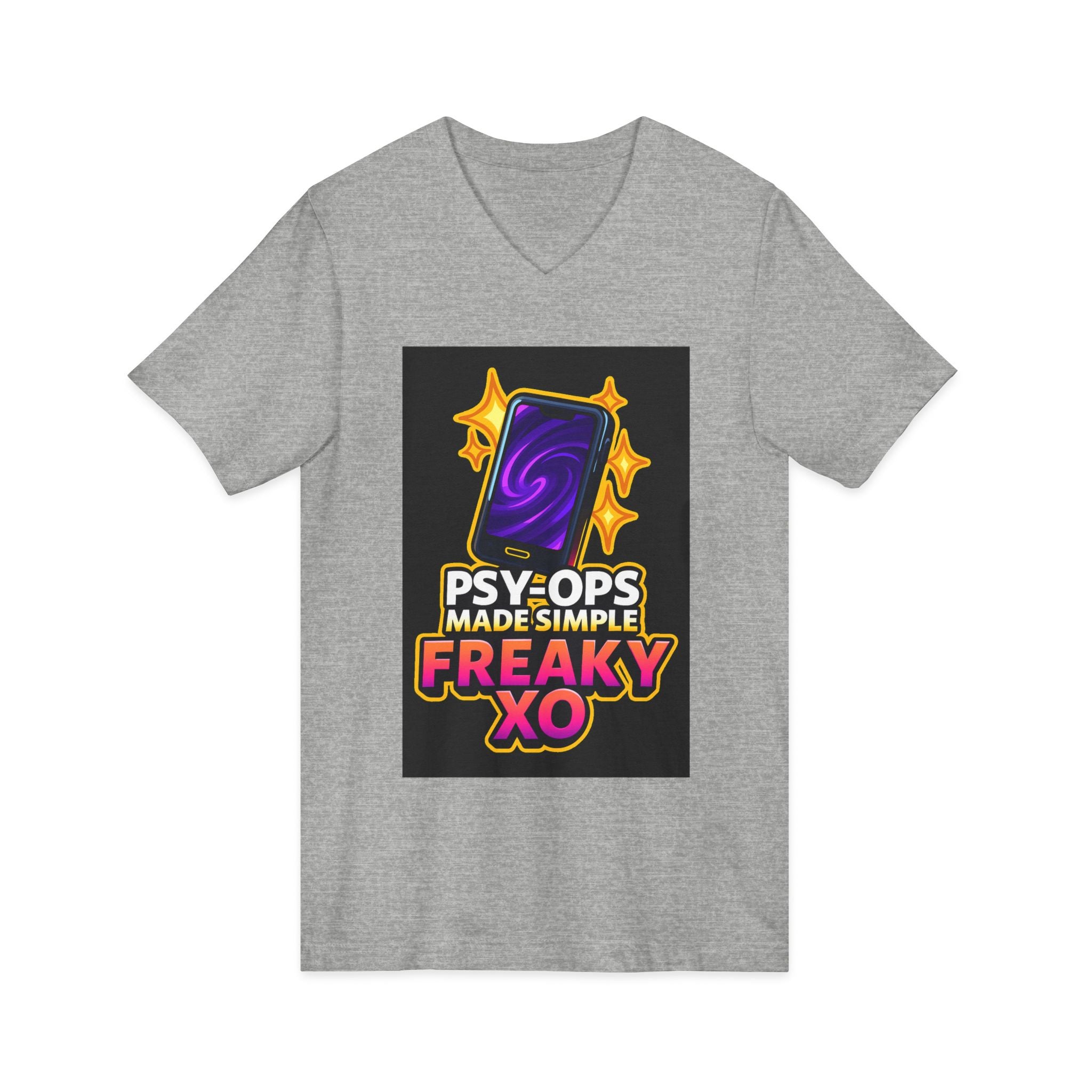 Unisex Jersey Short Sleeve V-Neck Tee