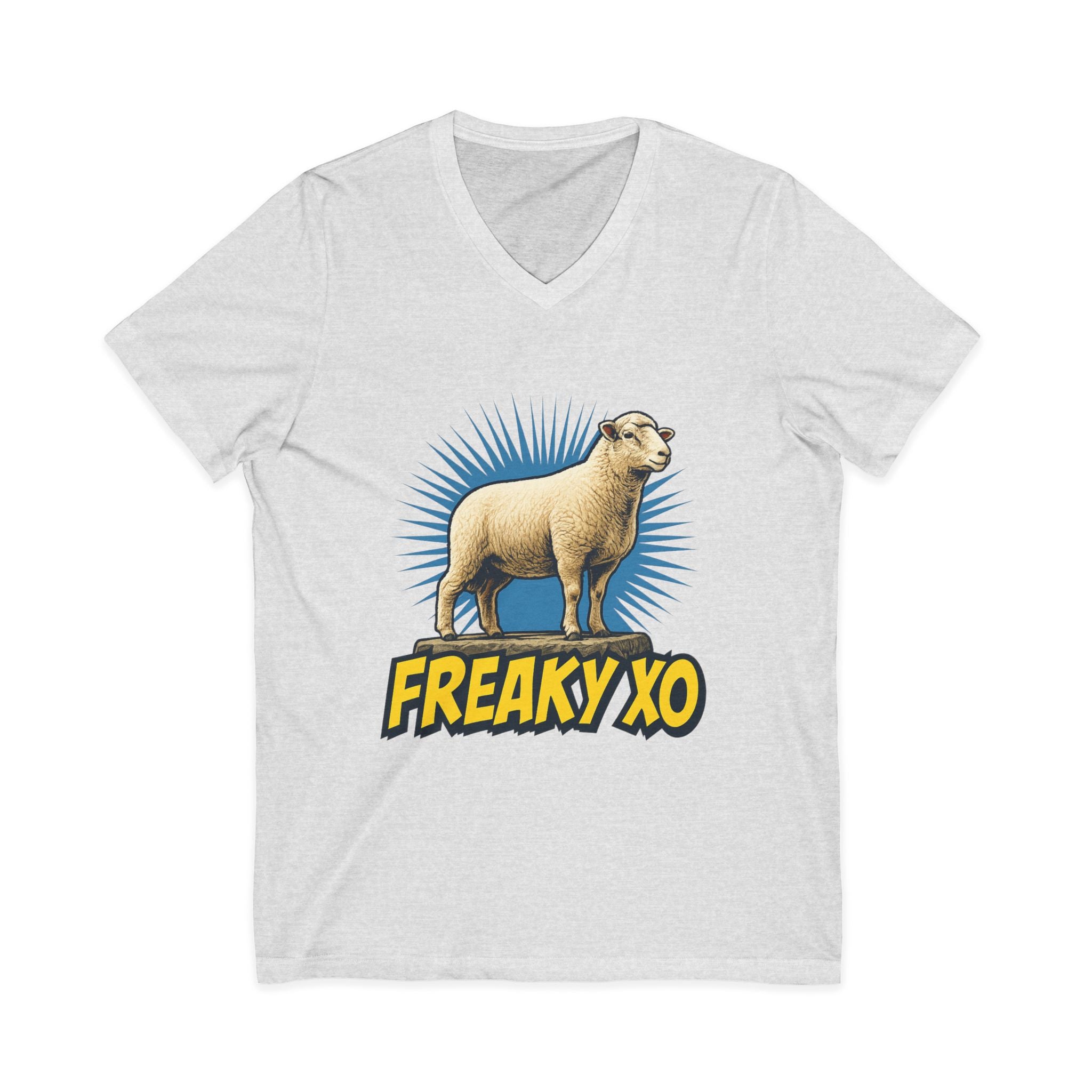 Unisex Jersey Short Sleeve V-Neck Tee