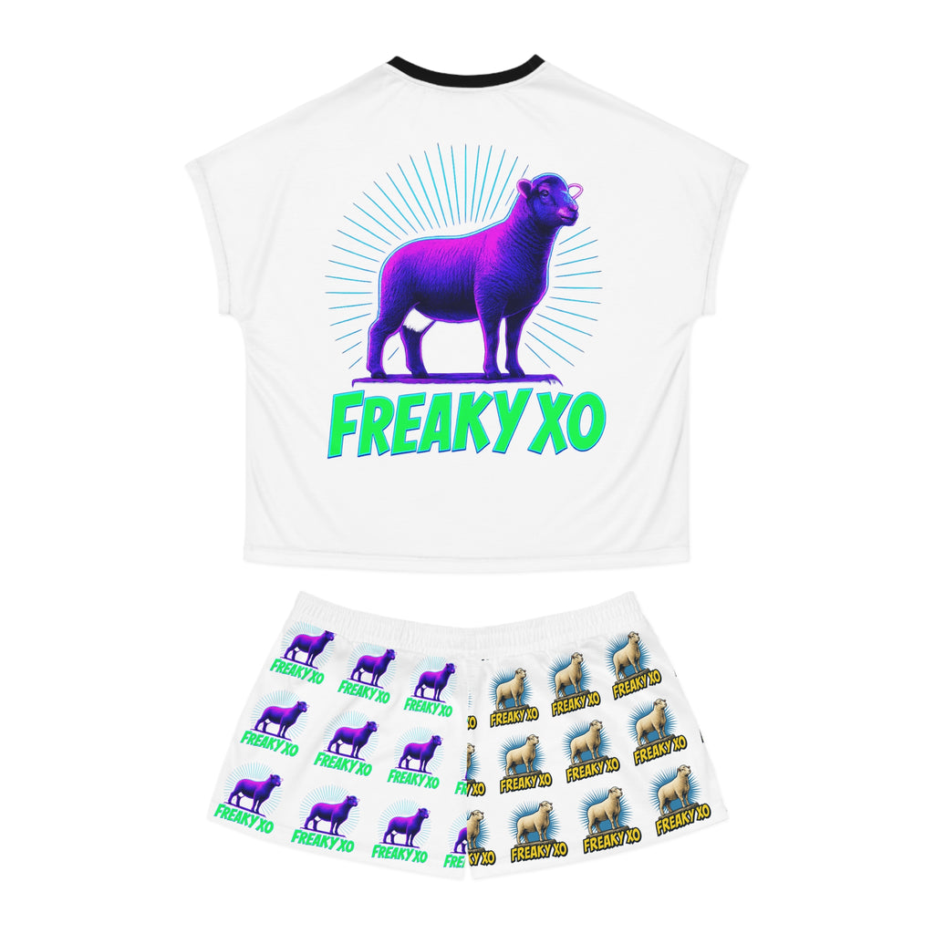 Freaky XO Women's Short Pajama Set - Fun & Quirky Sleepwear
