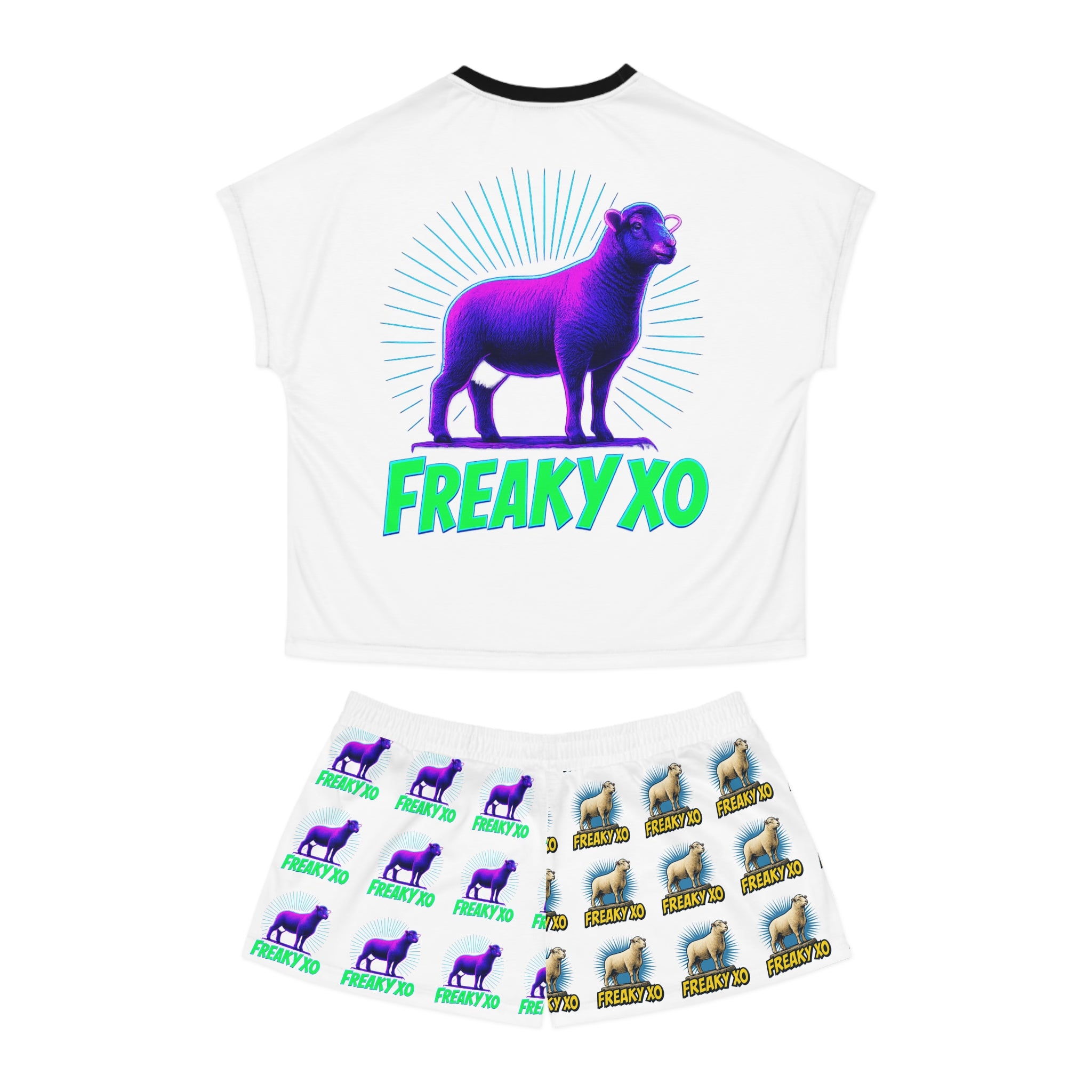 Freaky XO Women's Short Pajama Set - Fun & Quirky Sleepwear