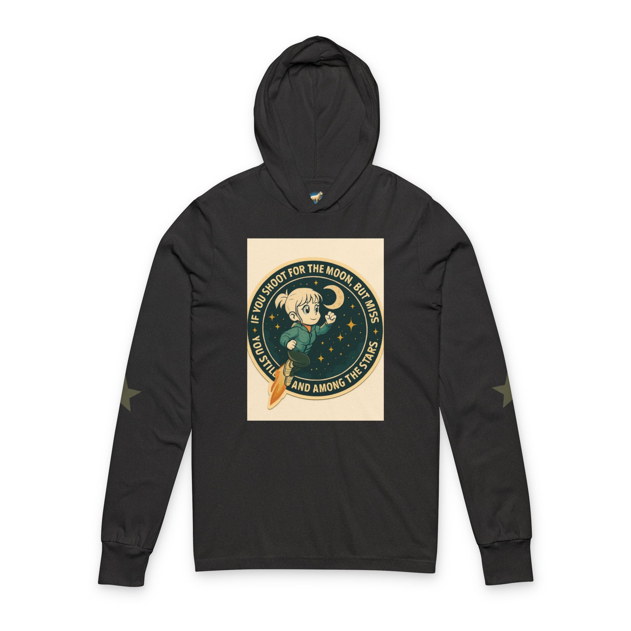 Cosmic Adventure Unisex Hooded Tee - Space Explorer Design