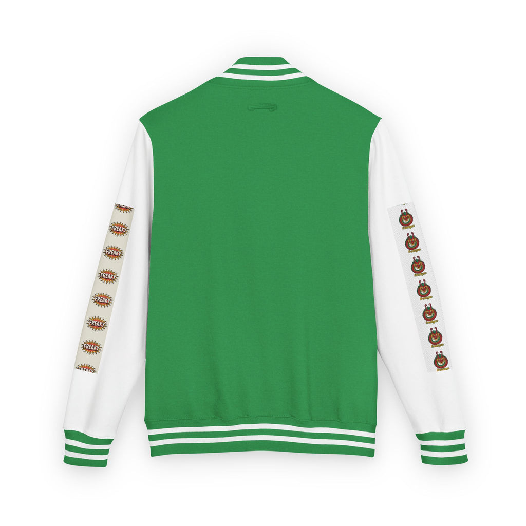 Retro Letterman Jacket with Cheerful Graphics
