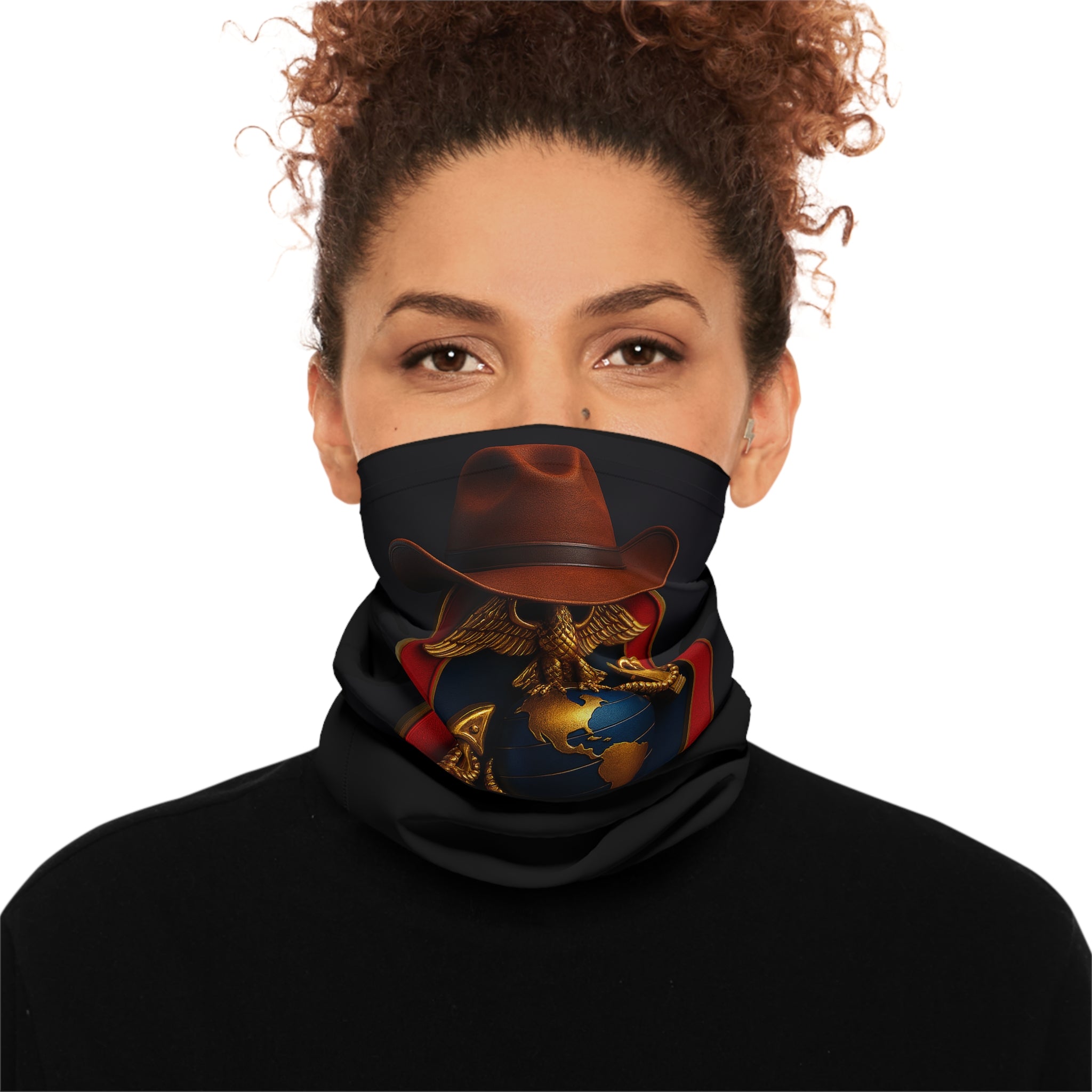 Global Adventure Neck Gaiter with Hat Design