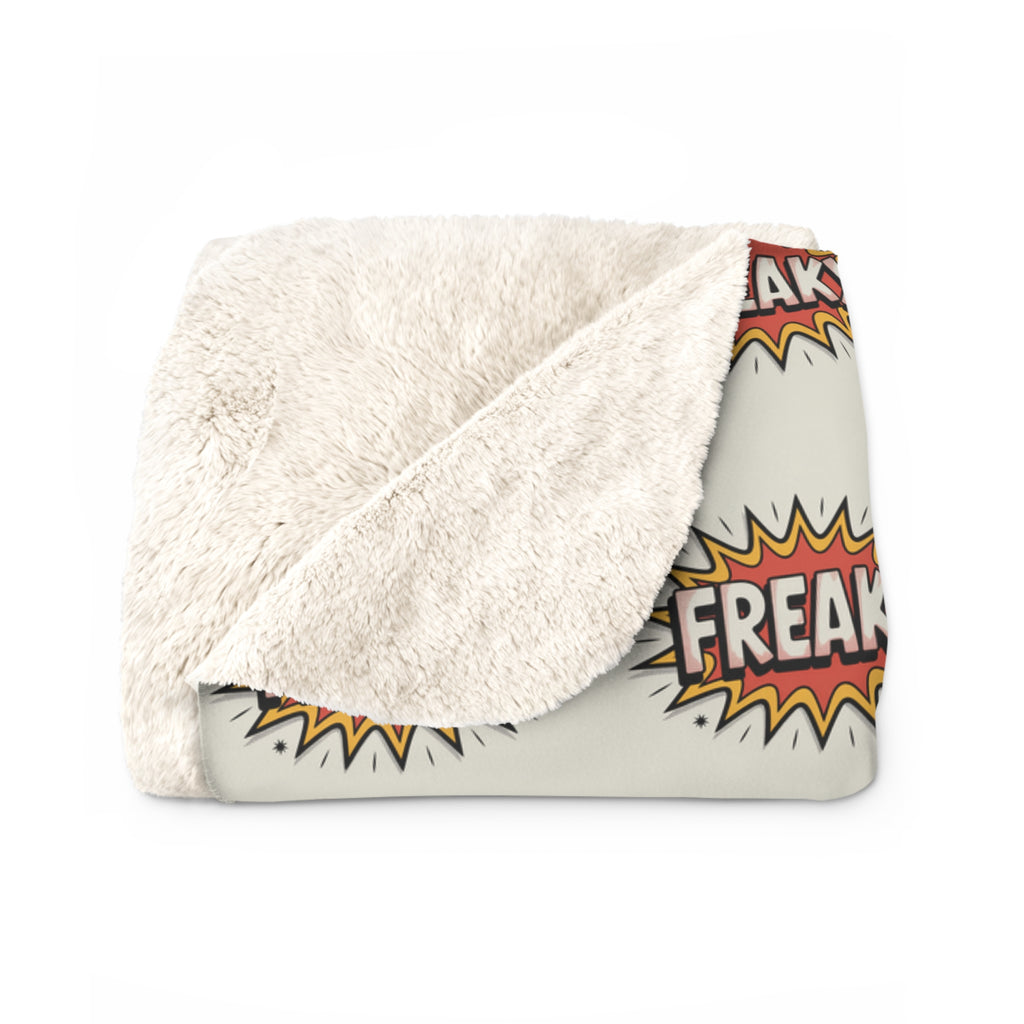 Sherpa Fleece Blanket - Cozy ‘Freaky’ Throw for Comfort Lovers