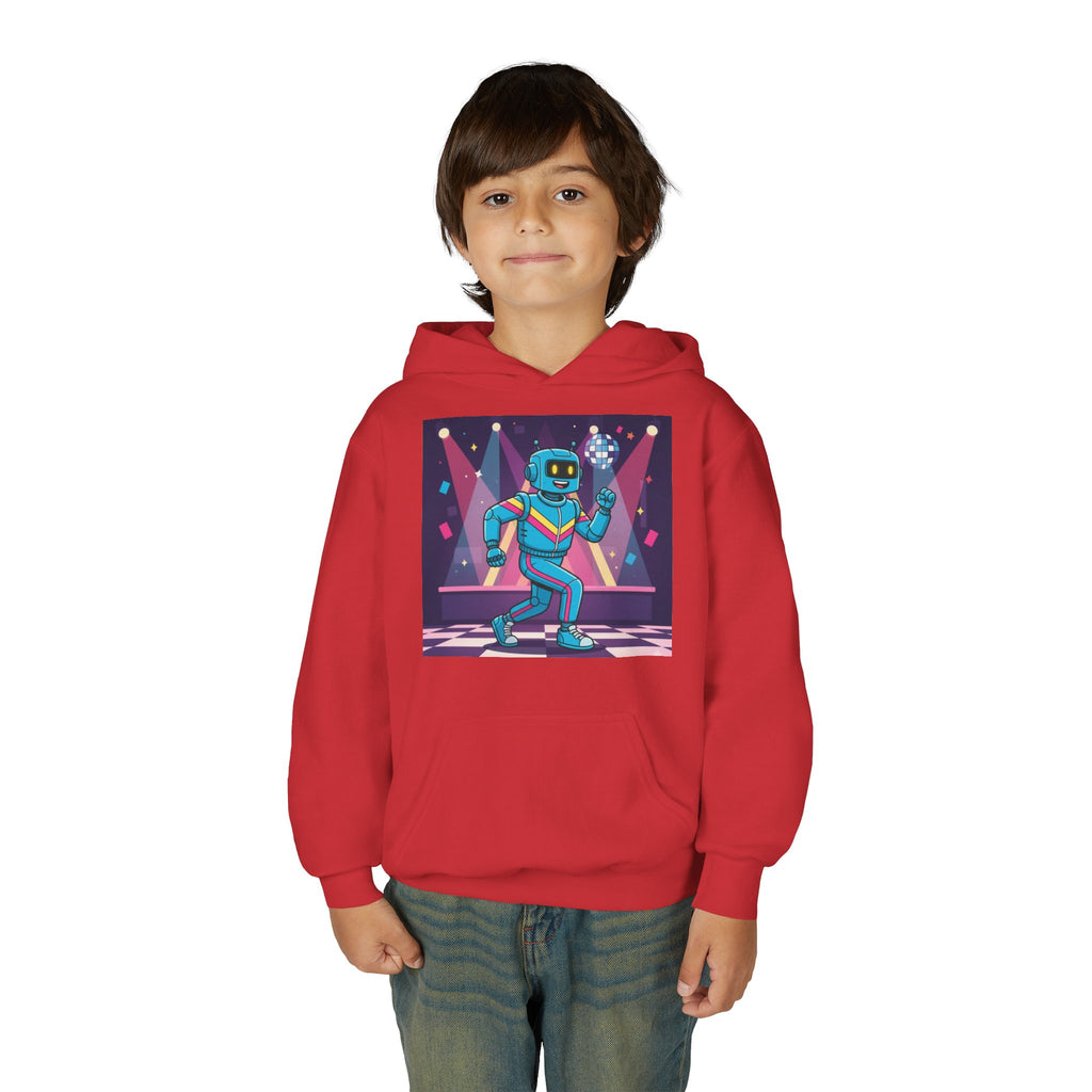 Kids Robot Disco Hoodie — 'Freaky Ko' Back Logo Youth Sweatshirt