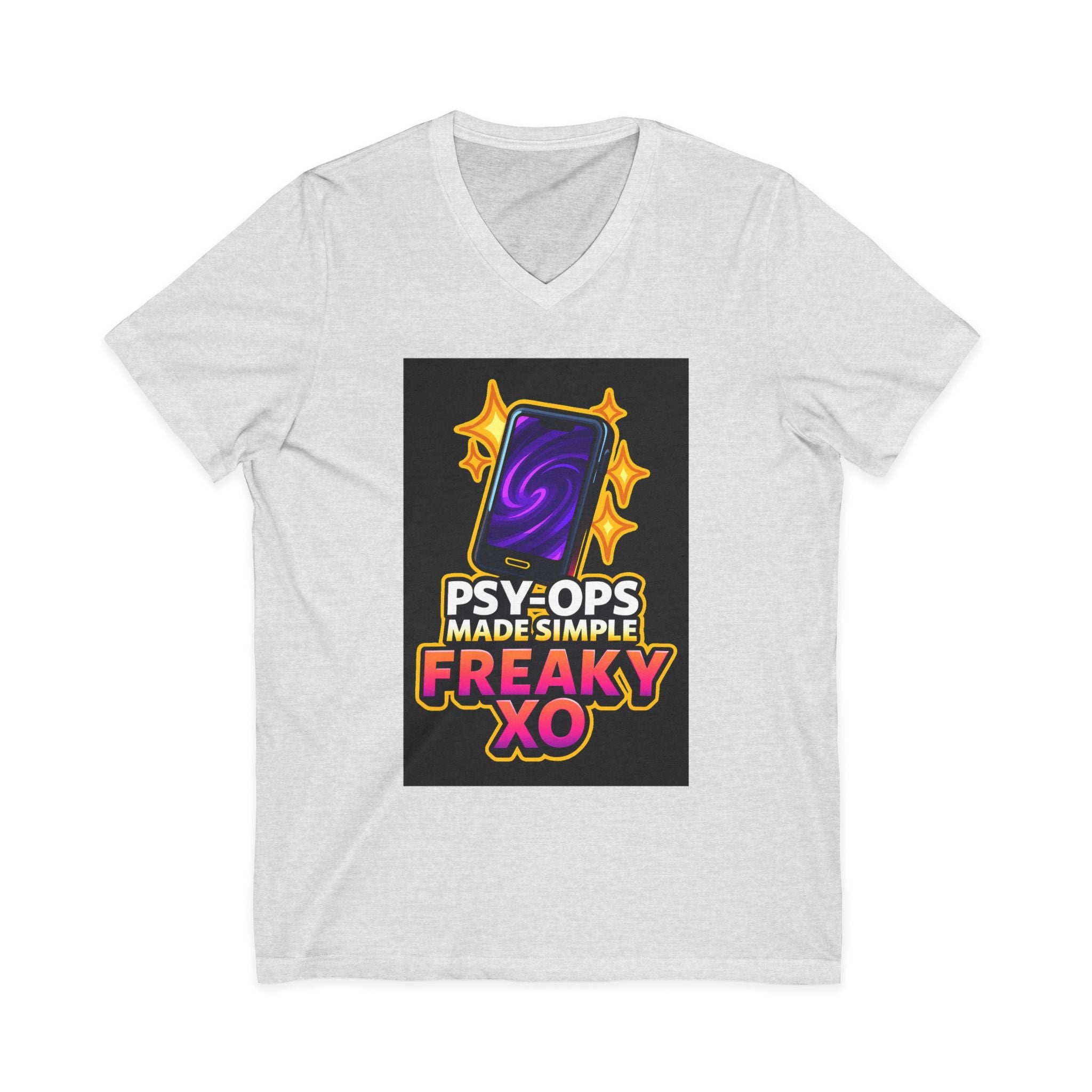 Unisex Jersey Short Sleeve V-Neck Tee