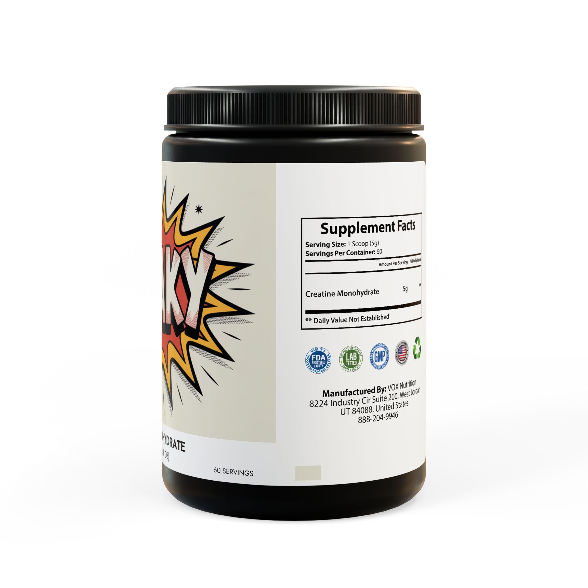 Creatine Monohydrate Supplement (300g, 10.58oz)
