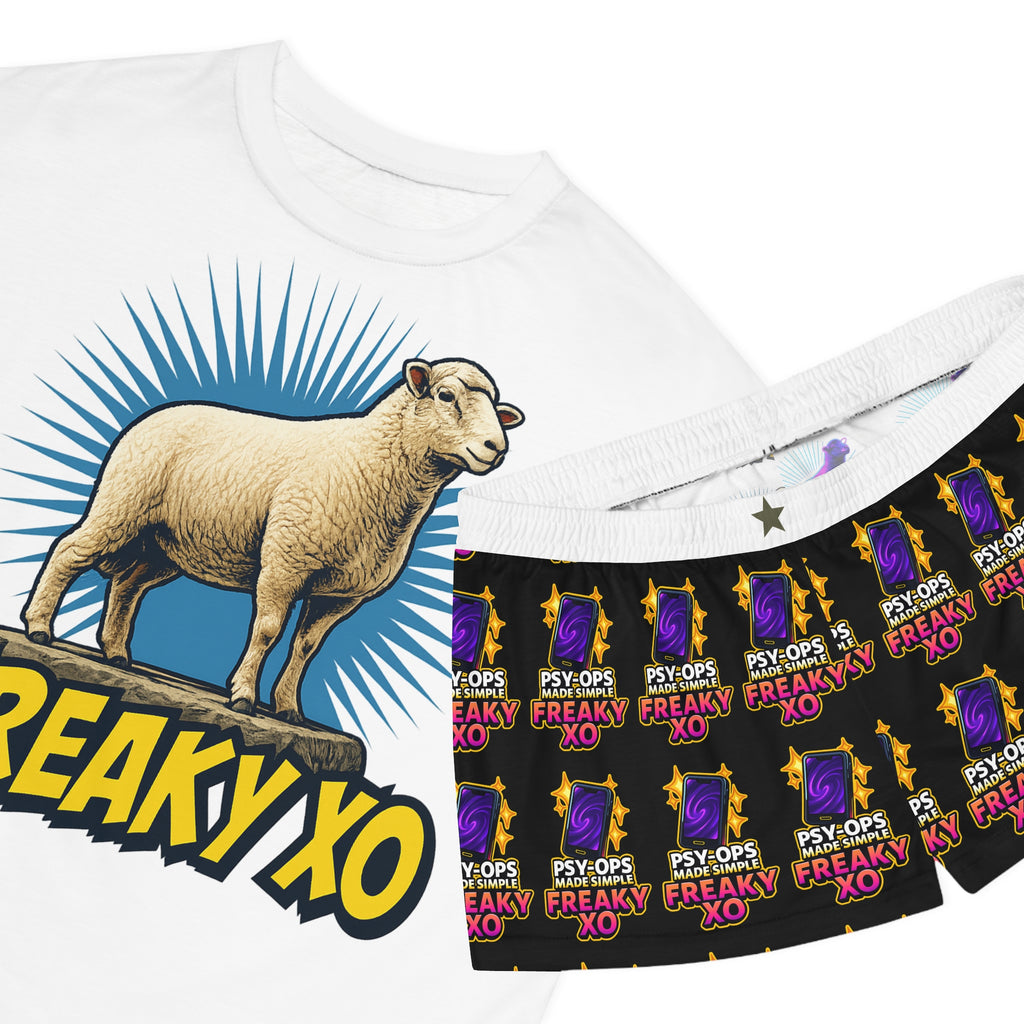 Freaky XO Women's Short Pajama Set - Fun & Quirky Sleepwear