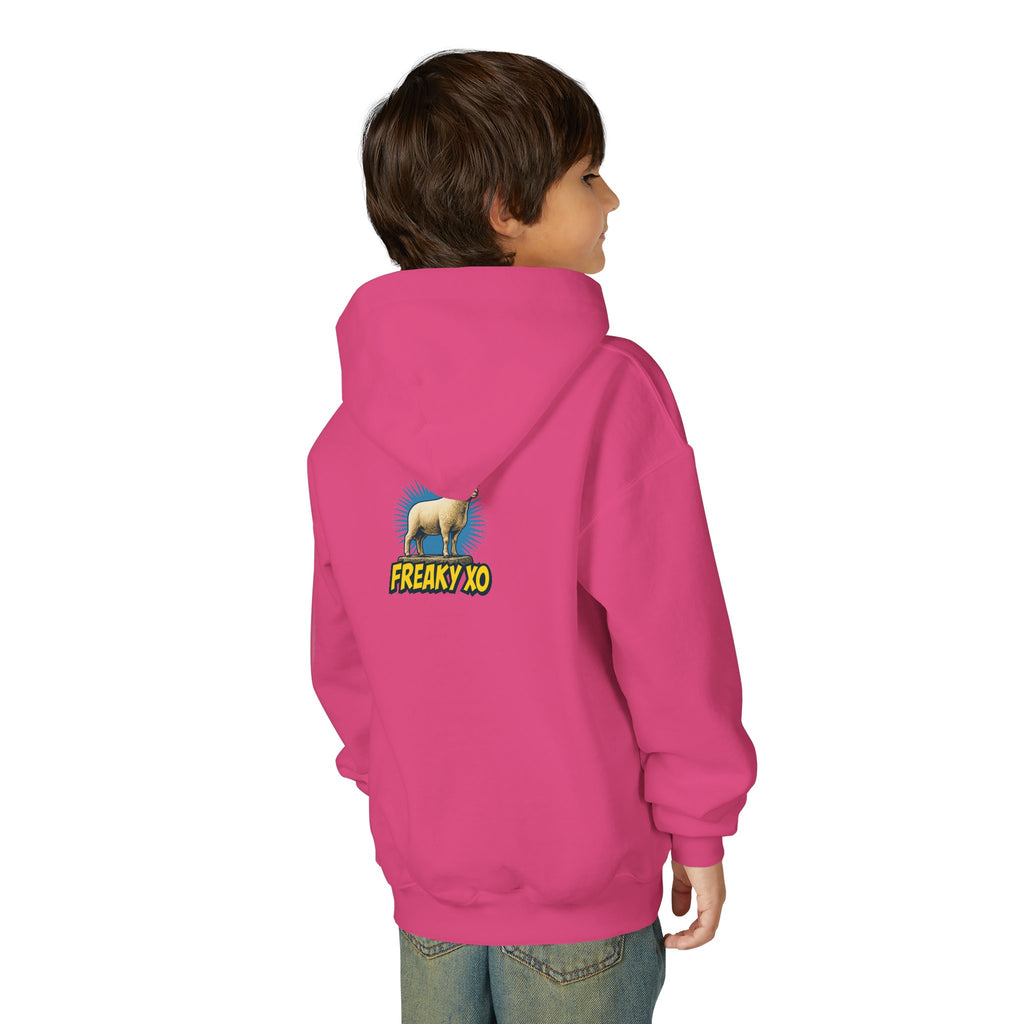 Kids Robot Disco Hoodie — 'Freaky Ko' Back Logo Youth Sweatshirt