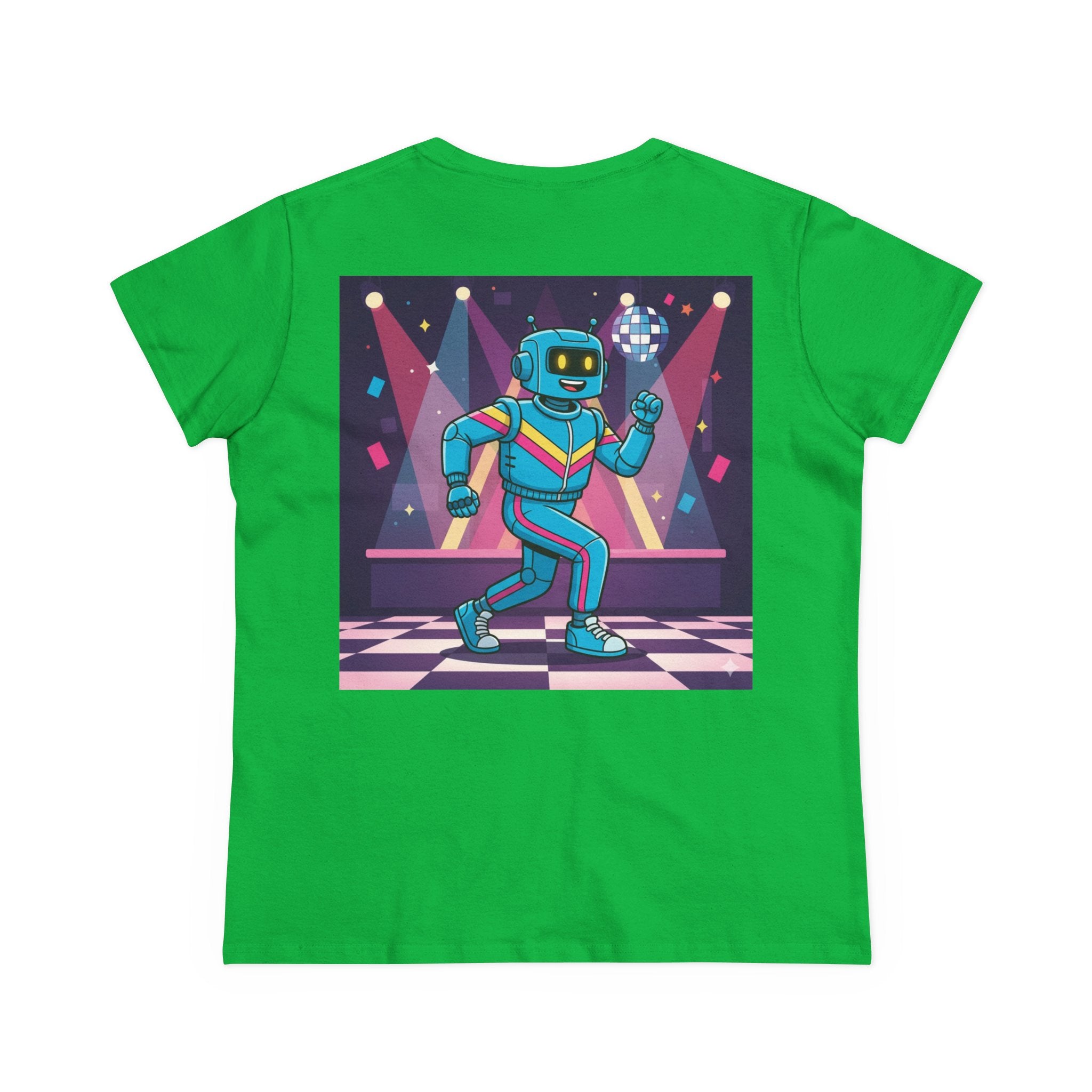 Dancing Robots Tee — “We Can Dance If We Want To” Women's Cotton T‑Shirt