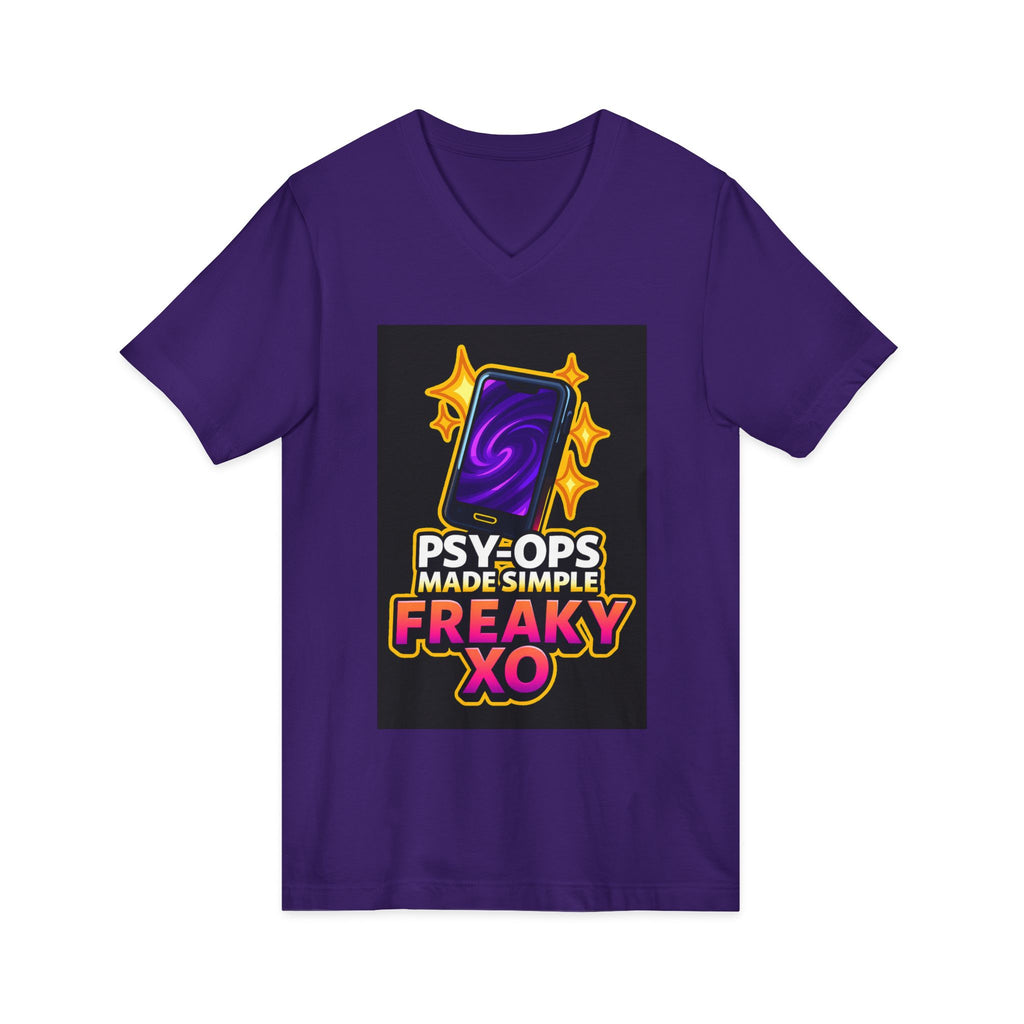 Unisex Jersey Short Sleeve V-Neck Tee