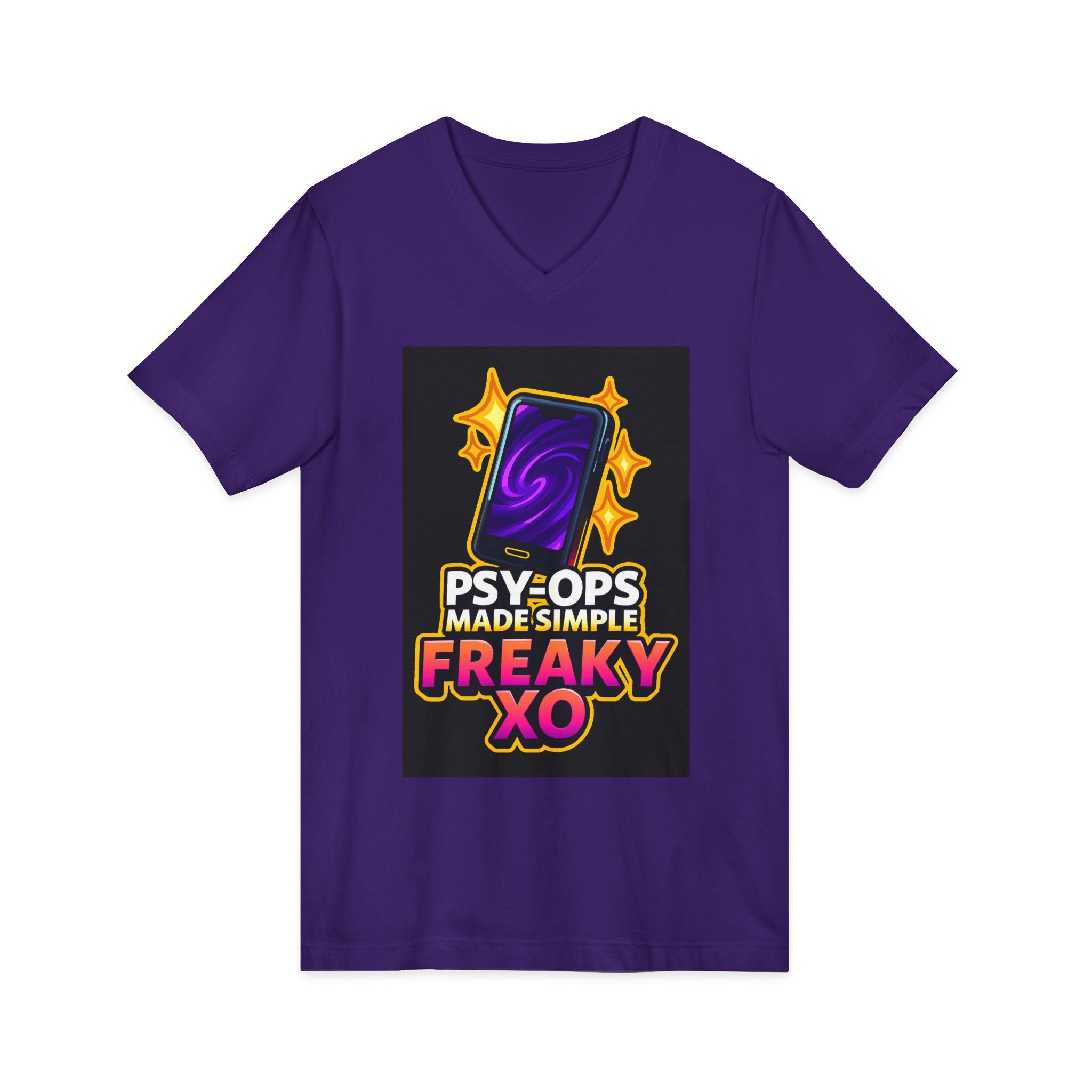 Unisex Jersey Short Sleeve V-Neck Tee