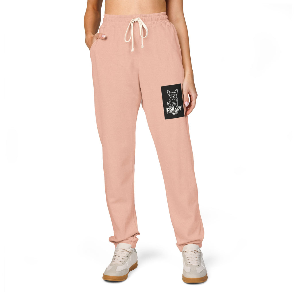 Unisex Garment-Dyed Fleece Sweatpants with Stylish Pocket Design