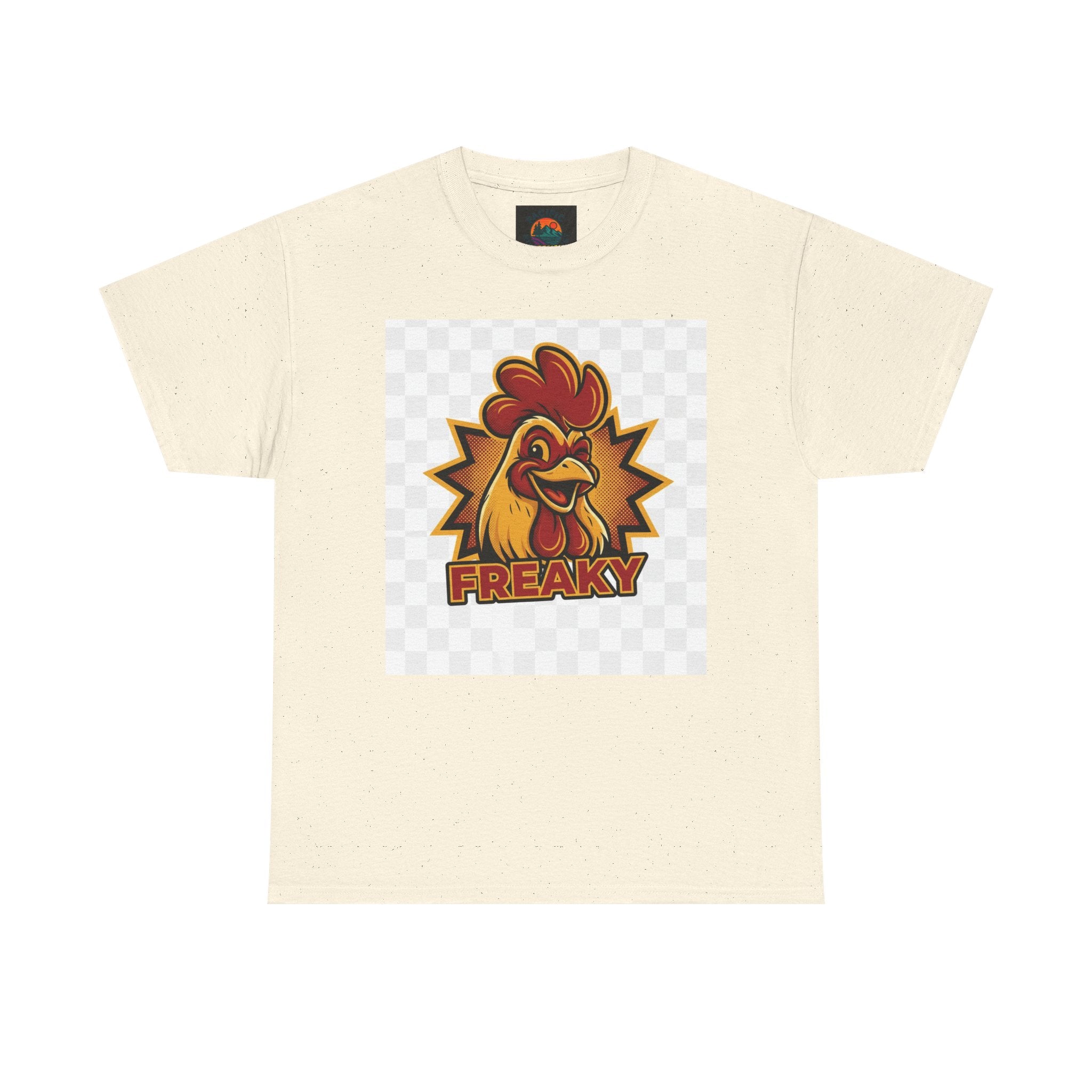 Freaky Rooster Unisex Heavy Cotton Tee - Fun Graphic T-Shirt for Chicken Lovers