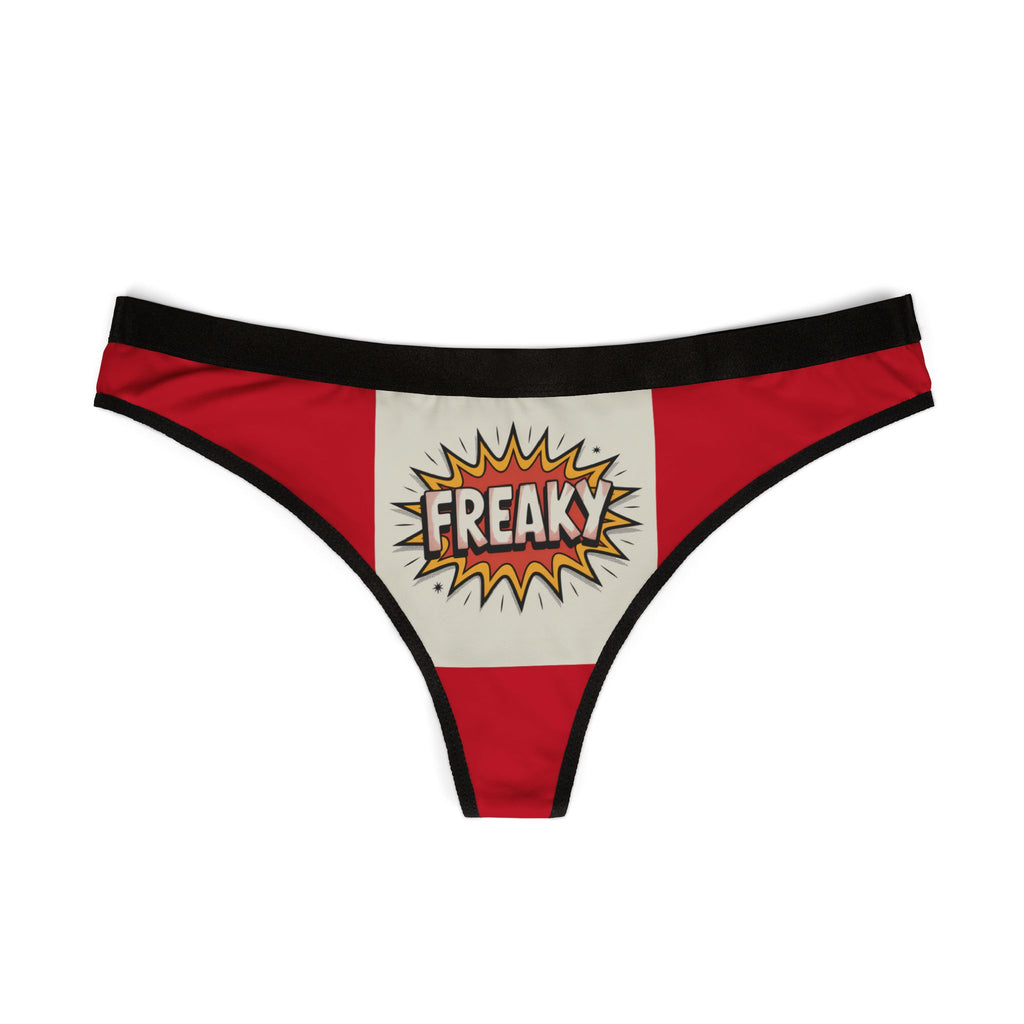 Freaky Women's Thongs - Fun Patterned Underwear for Everyday Comfort