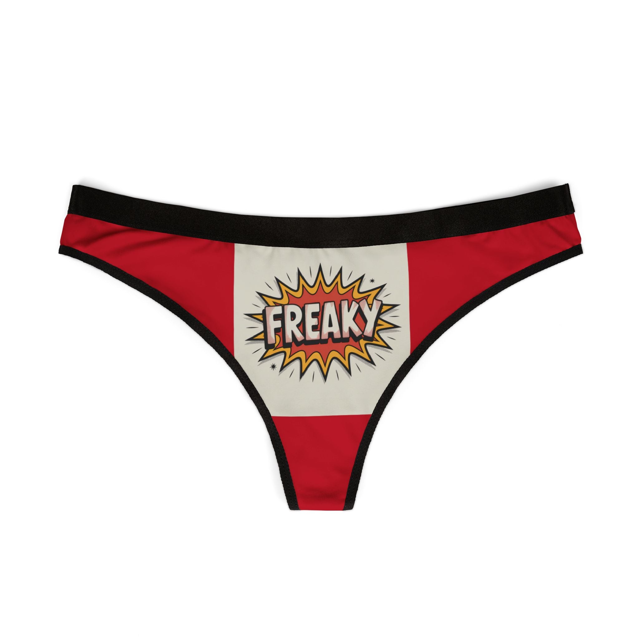 Freaky Women's Thongs - Fun Patterned Underwear for Everyday Comfort