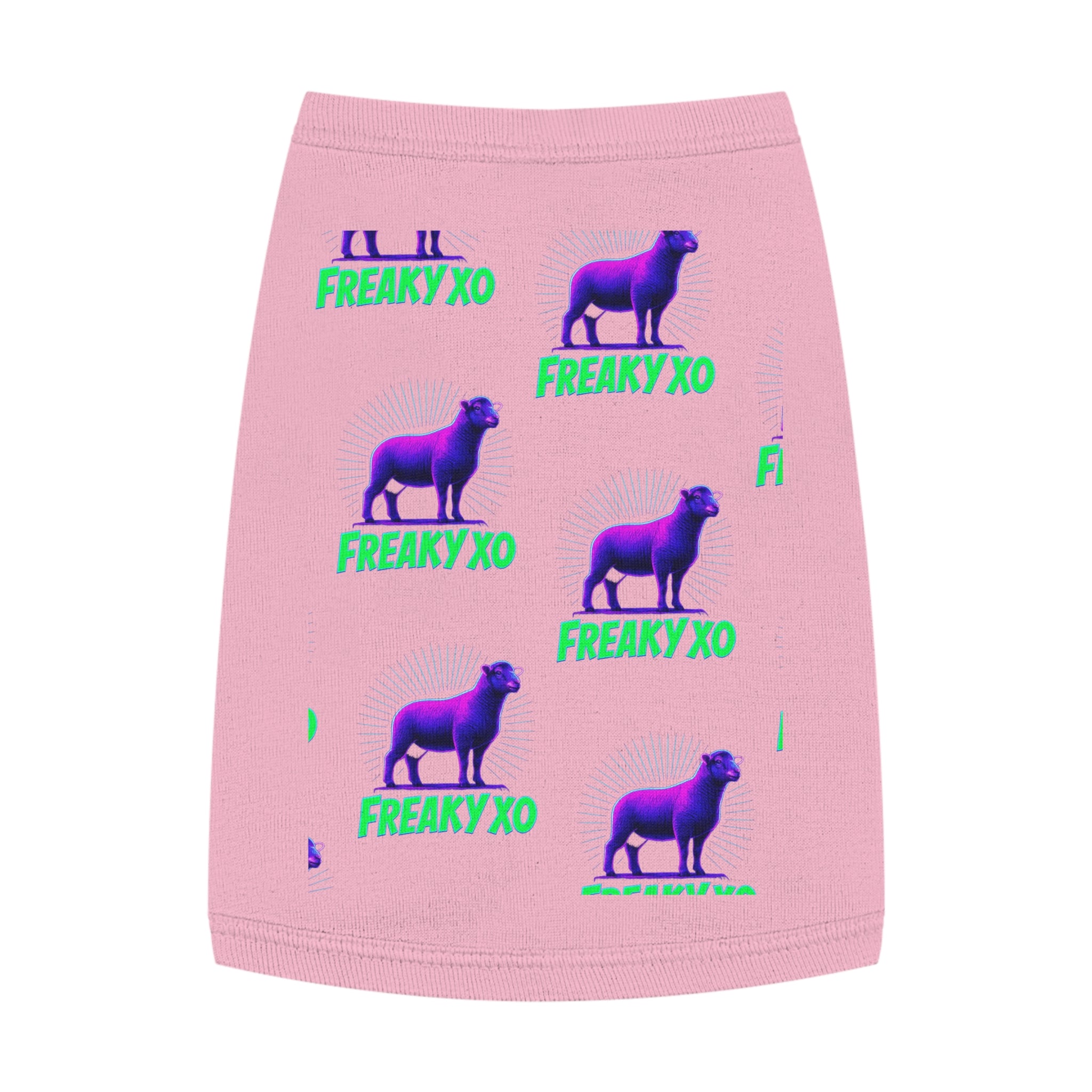 Freaky XO Pet Tank Top - Vibrant Neon Design for Stylish Pets