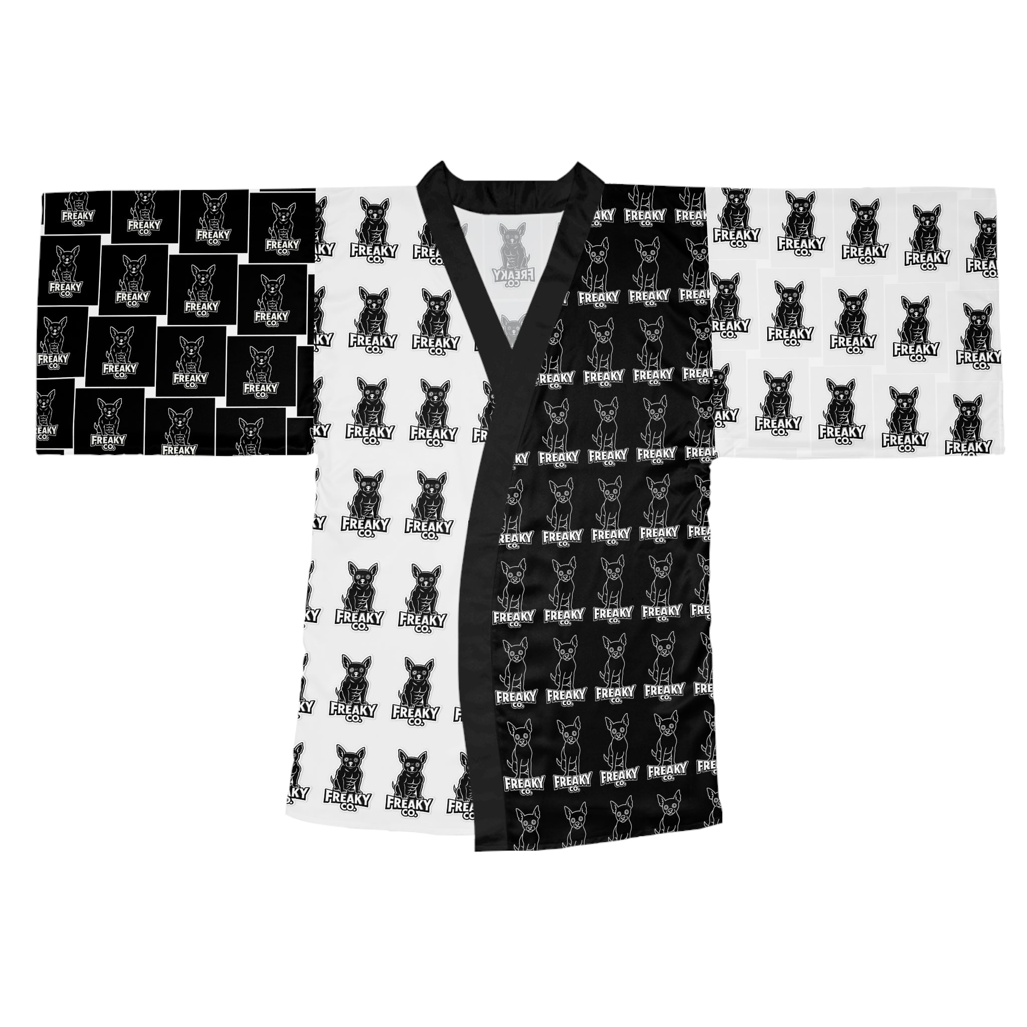 Stylish Long Sleeve Kimono Robe - Bold Wolf Legacy Design