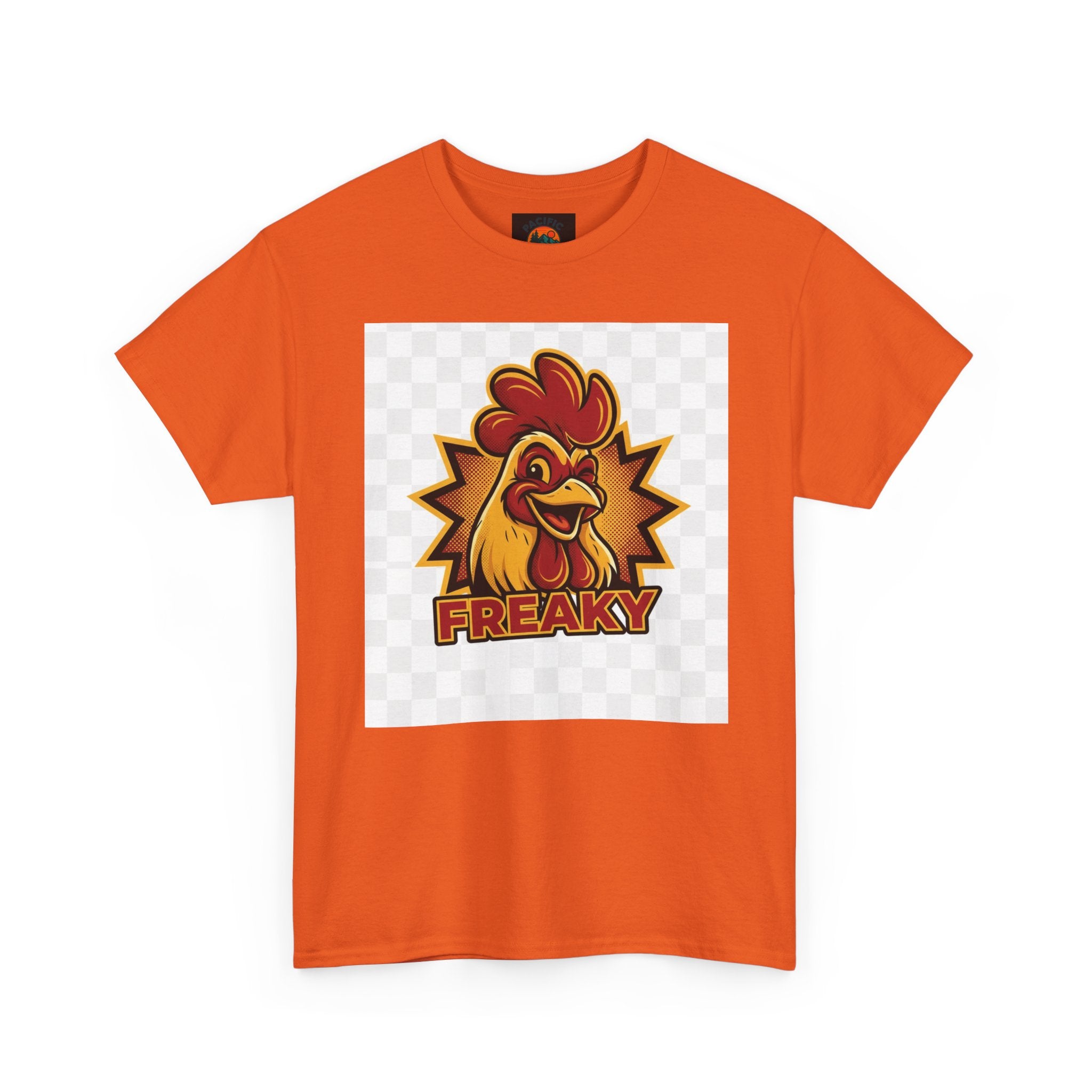 Freaky Rooster Unisex Heavy Cotton Tee - Fun Graphic T-Shirt for Chicken Lovers