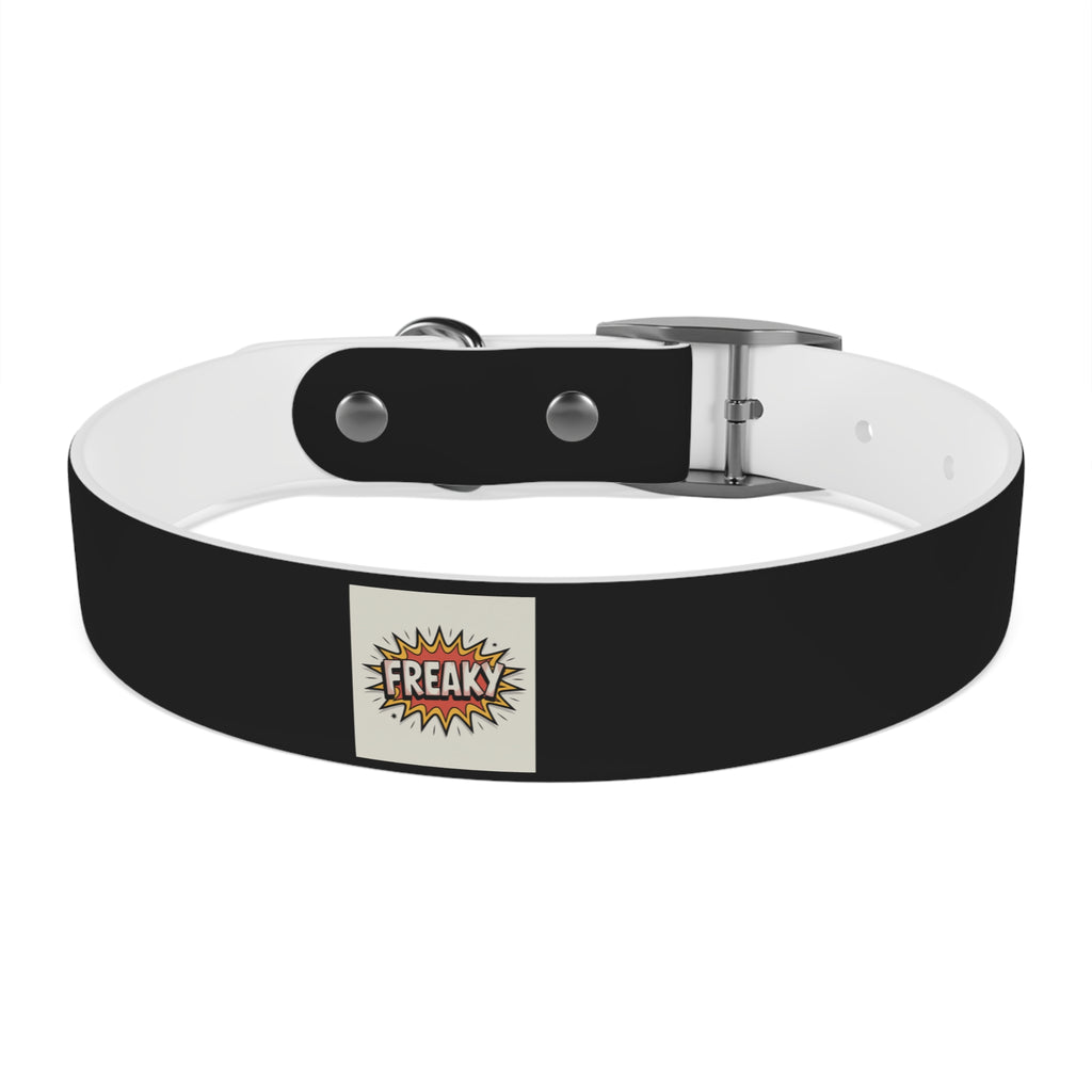 Stylish Dog Collar with Fun 'Freak' Design