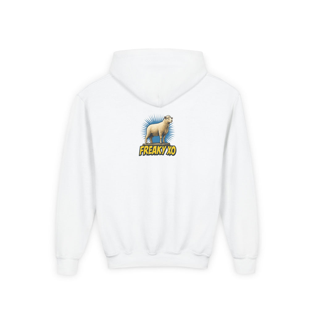 Kids Robot Disco Hoodie — 'Freaky Ko' Back Logo Youth Sweatshirt